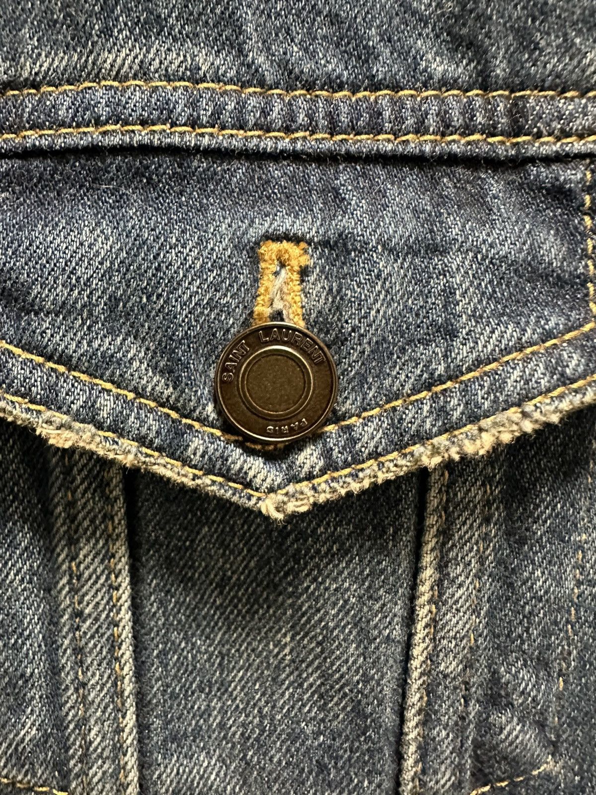 Saint Laurent Paris Saint Laurent Fitted Denim Jacket Size US M / EU 48-50 / 2 - 7 Thumbnail