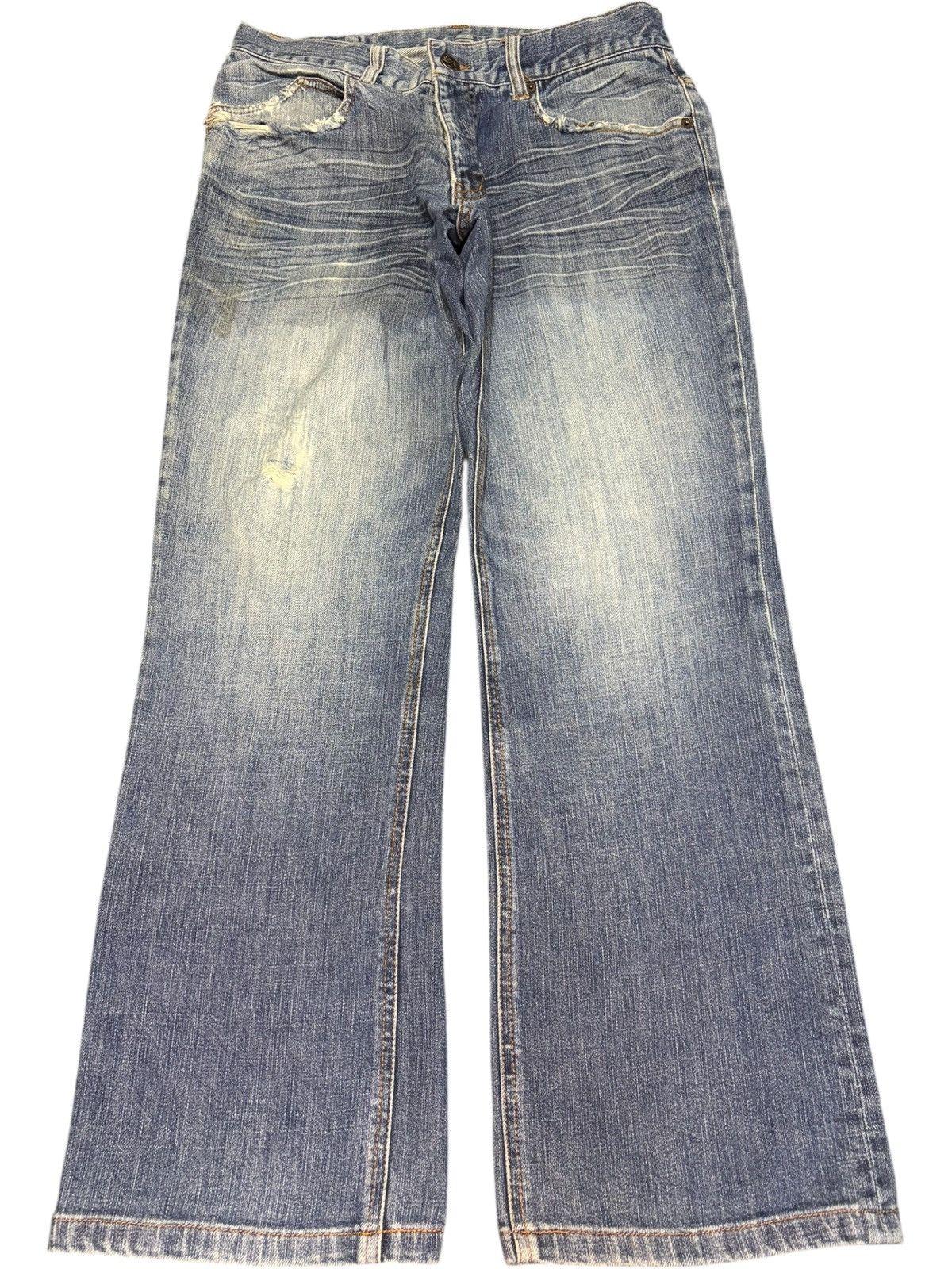 Nicole Club Vintage Seduction de Nicole Distressed Bootcut Jeans Size 29" - 1 Thumbnail