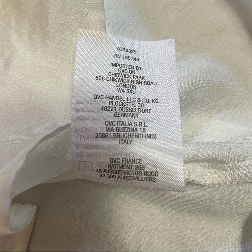 Other Attitudes by Renee Washed Poly Silk Collared Shirt Size 16 Size XXL / US 16-18 / IT 52-54 - 7 Thumbnail
