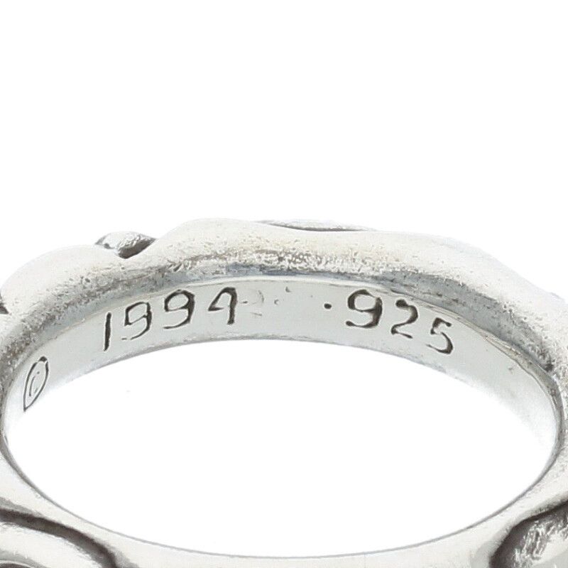CHROME HEARTS SCROLL BAND RING silver