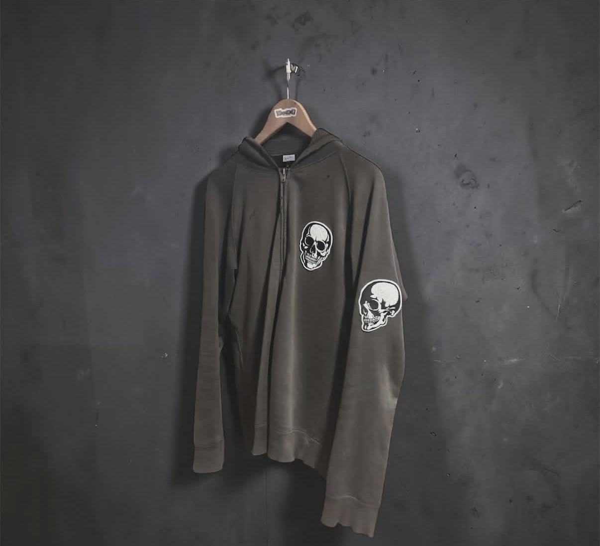 Number (N)ine SS04 “Dream Baby Dream” Double Skull Zip Hoodie