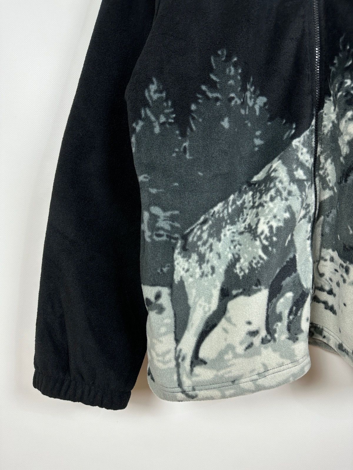 Native Vintage Wolfs Fluffy Fleece All Over Print Jacket Size US XL / EU 56 / 4 - 7 Thumbnail