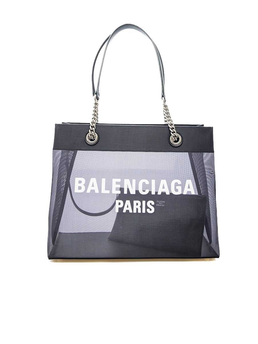 Balenciaga Duty Free Large Mesh Tote in Black Size ONE SIZE - 1 Thumbnail