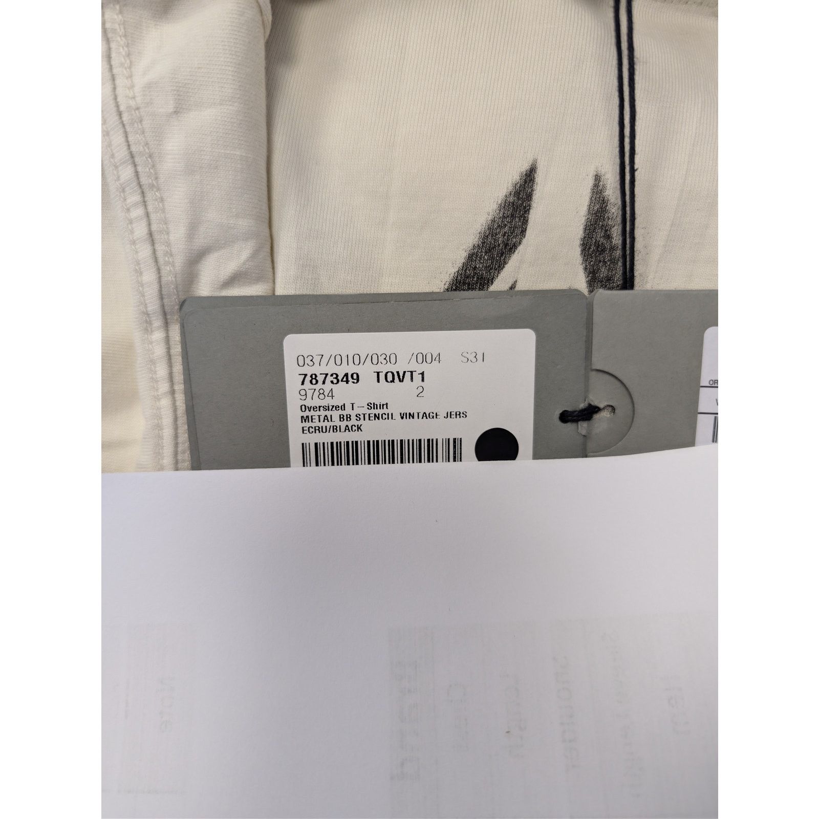 Balenciaga o1rshd1 Metal BB Stencil Vintage Oversized Jersey T-Shirt Size US M / EU 48-50 / 2 - 23 Thumbnail