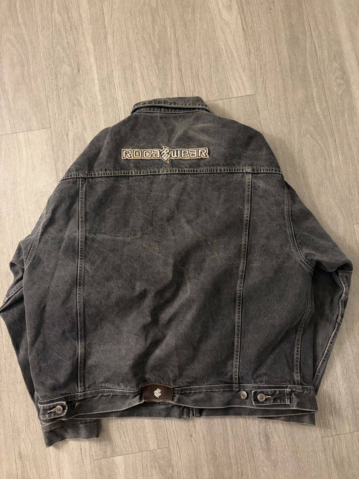 Rocawear ROCAWEAR BLACK DENIM JEAN JACKET Size US XXL / EU 58 / 5 - 2 Thumbnail