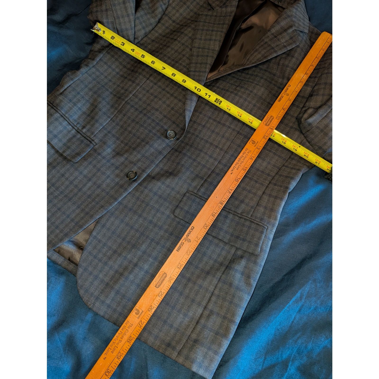 Pronto Uomo Pronto Uomo Platinum Modern Fit Blazer Jacket 42S 2 Button Size 42S - 7 Thumbnail