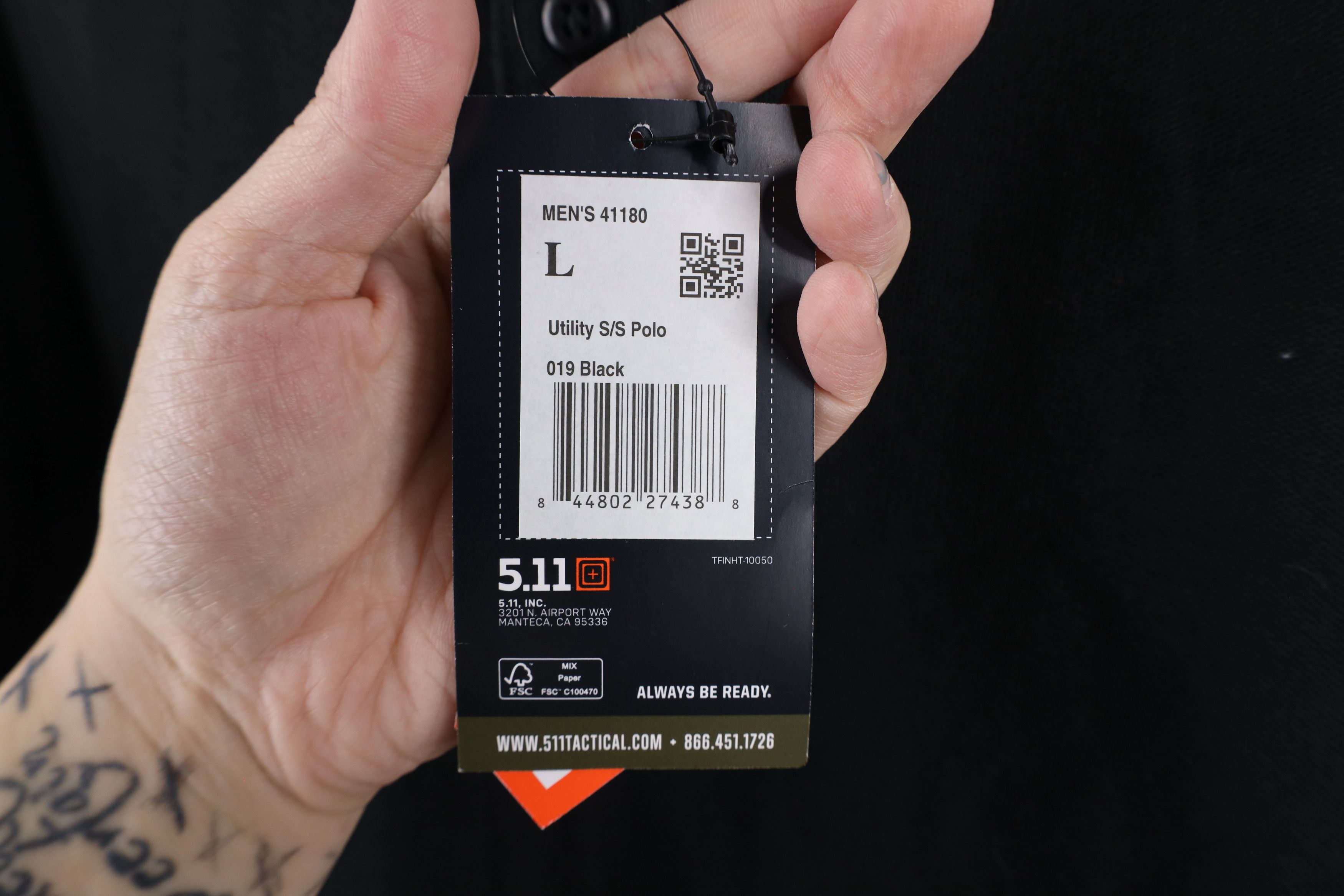 Vintage New 5.11 Tactical Series Uniform Short Sleeve Polo Black Size US L / EU 52-54 / 3 - 6 Thumbnail