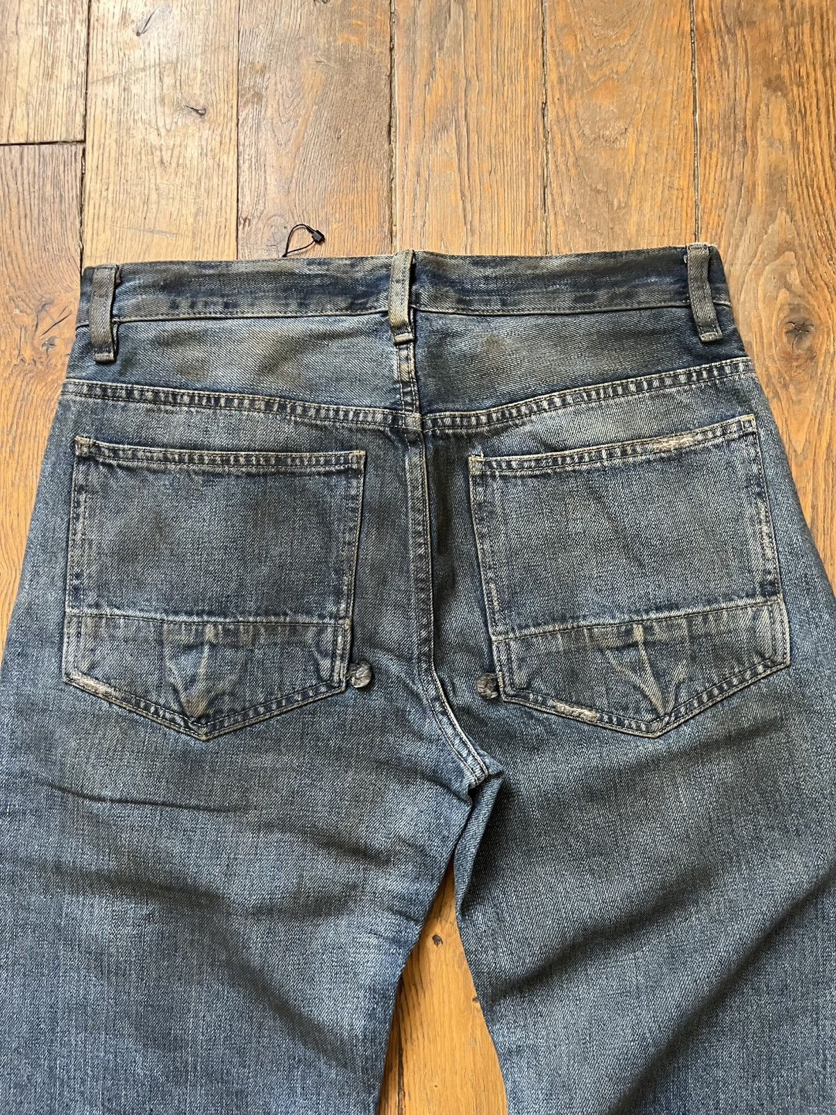 Rick Owens Rick Owens SLAB 2001 Mud Washed Denim Size US 27 - 5 Thumbnail