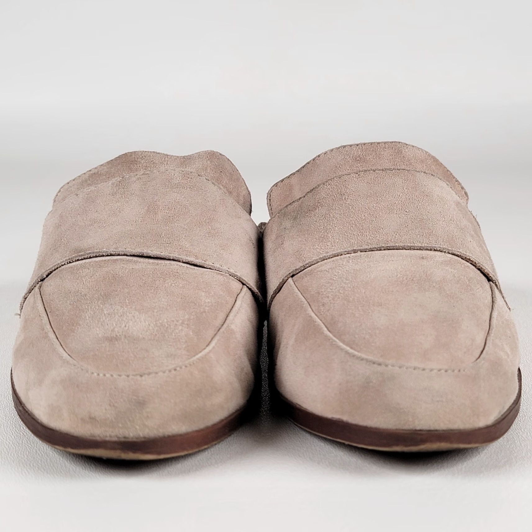 Franco Sarto Franco Sarto Malesa Suede Mule Clog Low Heel Beige Slip On Size 8.5 US Womens Flat Size US 9 / IT 39 - 3 Thumbnail