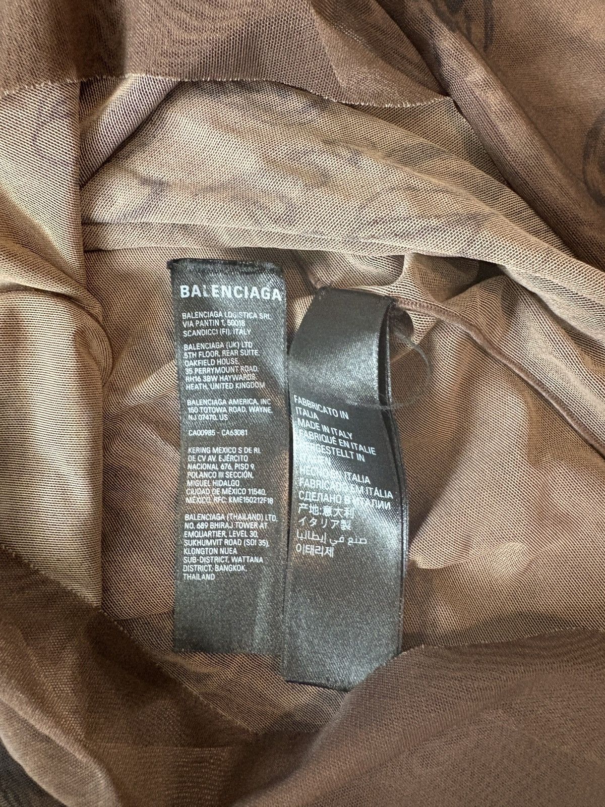 Balenciaga Balenciaga Tattoo Mesh Turtleneck Size S / US 4 / IT 40 - 9 Thumbnail