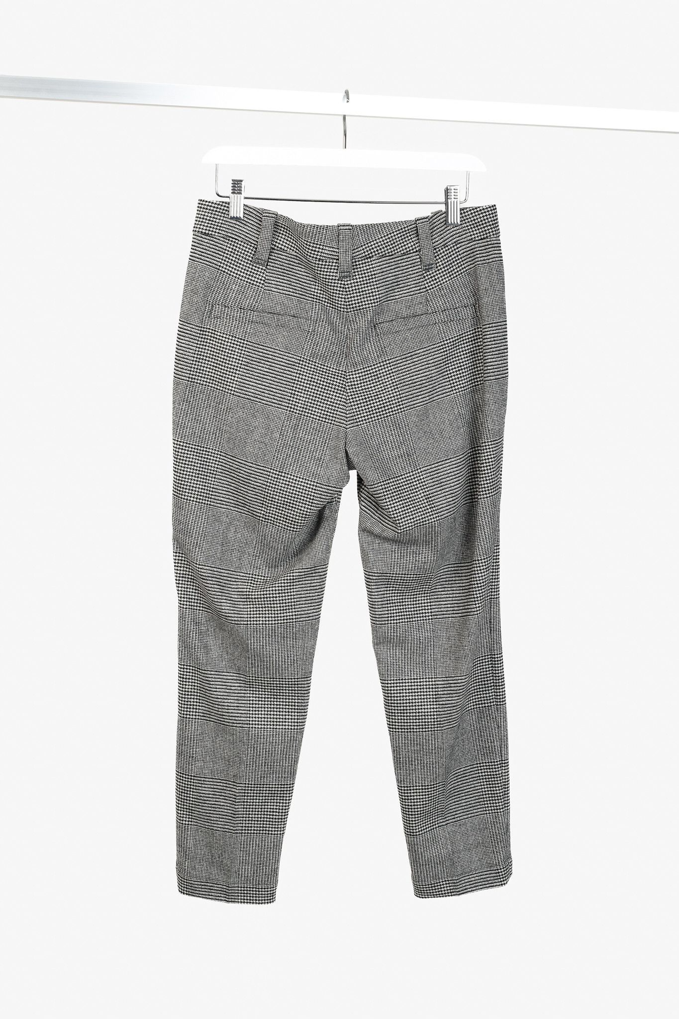 Brunello Cucinelli Brunello Cucinelli Houndstooth Wool Cigarette pant w/ Monili Size 27" / US 4 / IT 40 - 2 Thumbnail