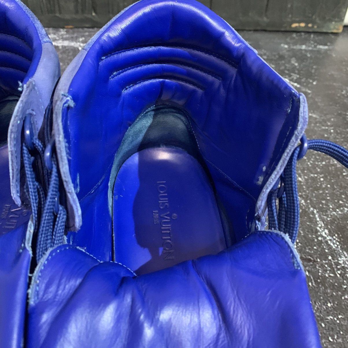 Louis Vuitton Louis Vuitton Blue Nubuck Leather Sneakers Size 8.5 Size US 8.5 / EU 41-42 - 23 Thumbnail