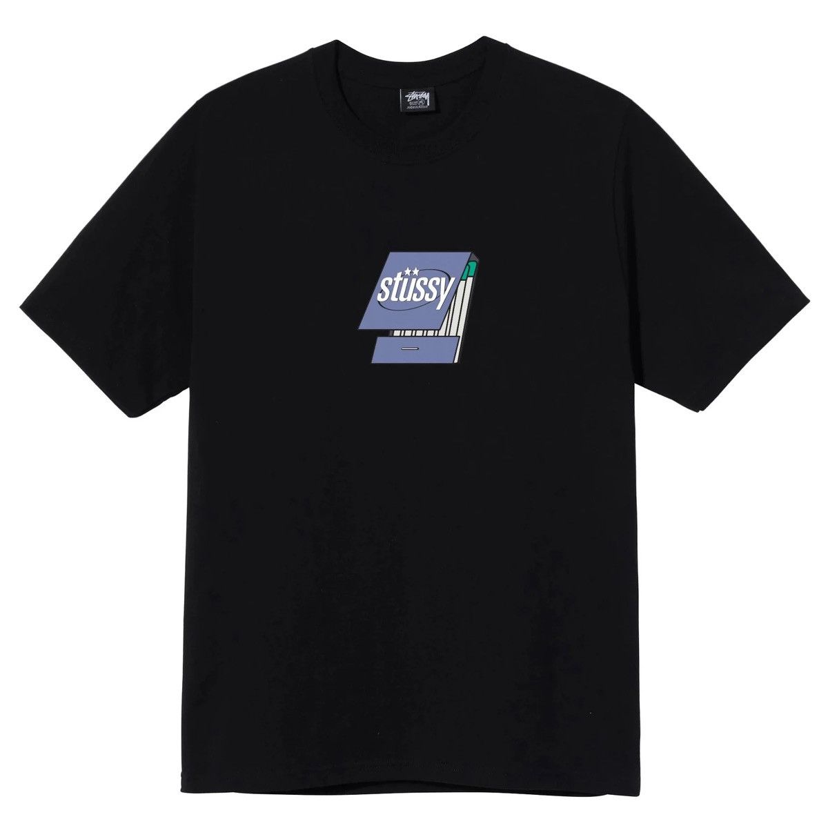 Stussy Stüssy Matchbook Tee - Black - Medium Size US M / EU 48-50 / 2 - 1 Thumbnail