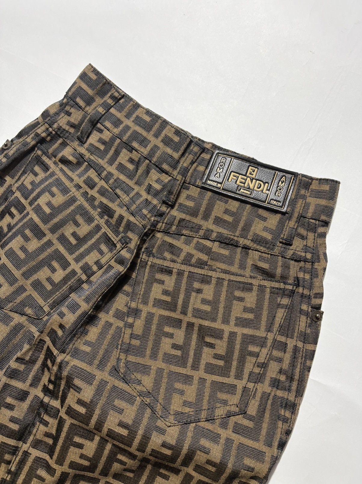 Fendi FENDI 1990-2000s ZUCCA MONOGRAM SKIRT Size 22" - 4 Thumbnail