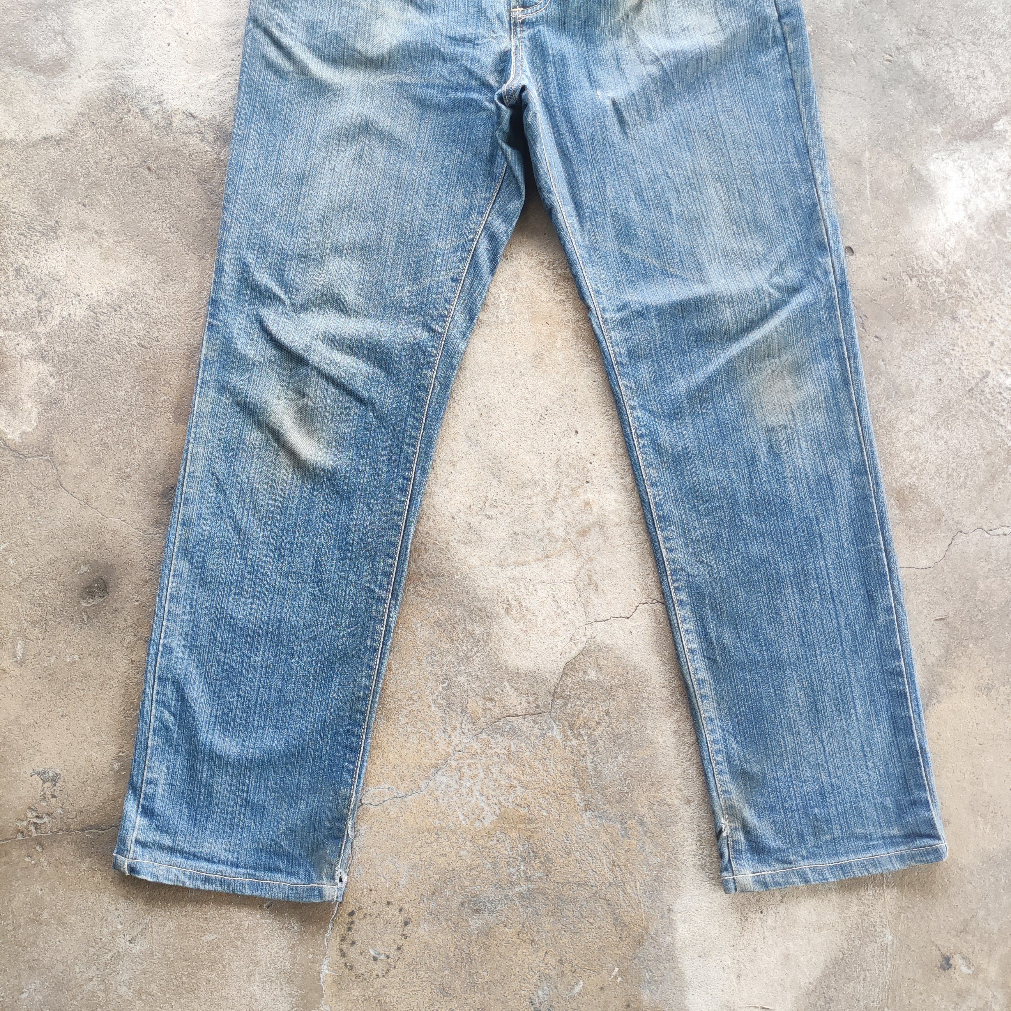 Edwin Vintage Edwin Brand Straight Cut Jeans Faded Ripped Pants Size US 34 / EU 50 - 4 Thumbnail