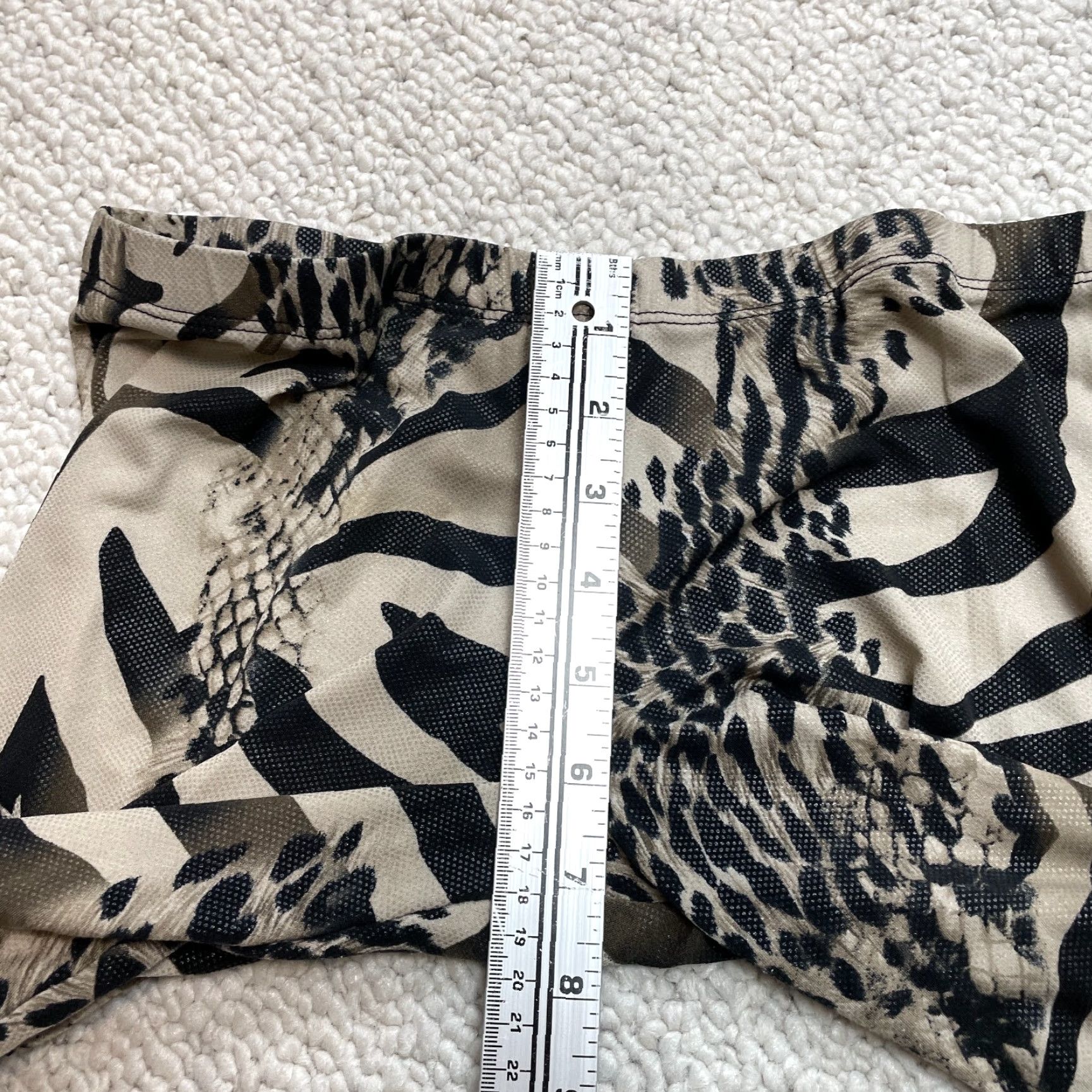 Vintage Lapis Pants Women's Large Gray Animal Print Stretch 27x28 Legging Casual Lounge Size 36" / US 14 / IT 50 - 5 Thumbnail