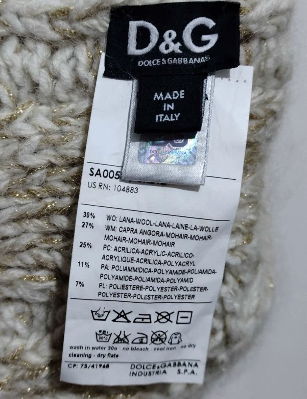 Dolce & Gabbana Dolce & Gabbana Wool Scarf Size ONE SIZE - 3 Thumbnail