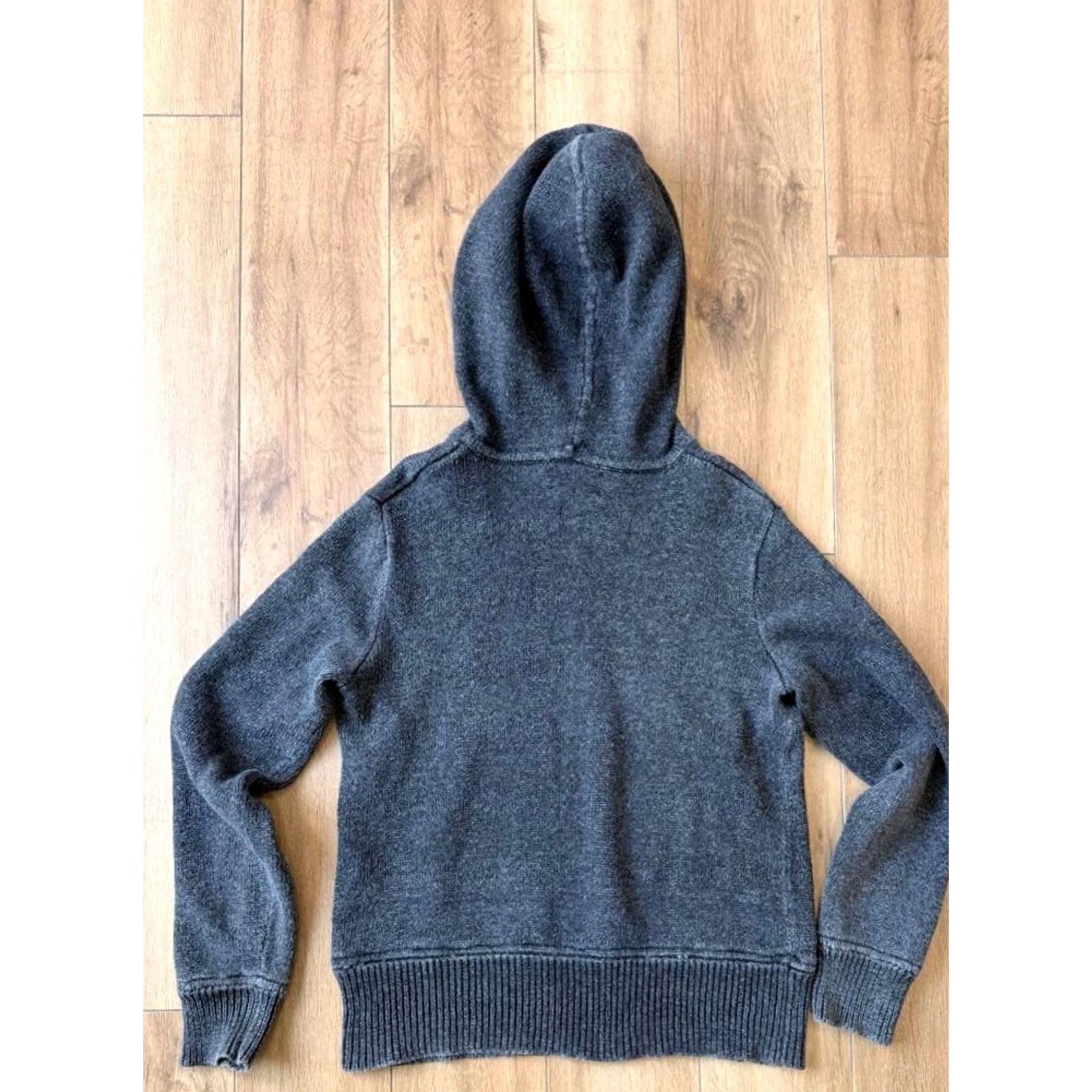 Ralph Lauren RRL Ralph Lauren Pullover Hoodie Heathered Men Gray Cotton Size S Used Hoodie Size US S / EU 44-46 / 1 - 6 Thumbnail