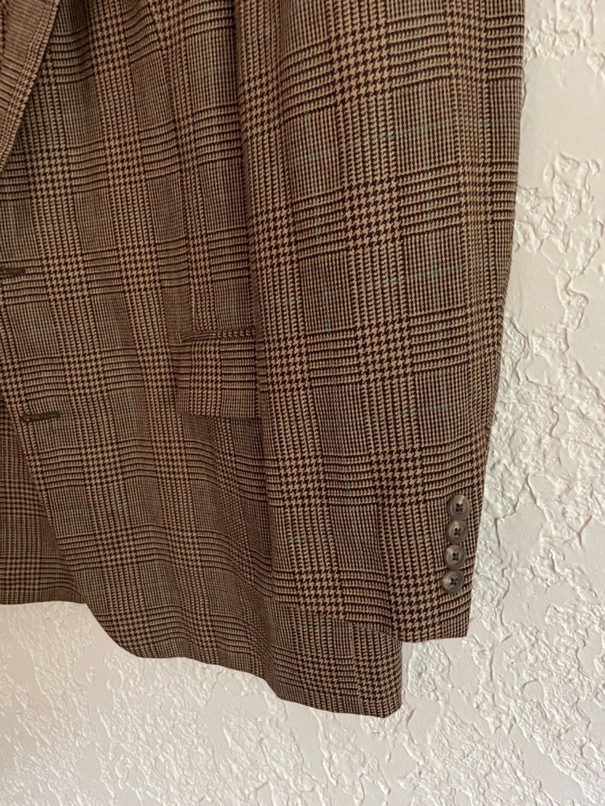 Polo Ralph Lauren 🔥 Polo Ralph Lauren® RARE 80s Glen Plaid Sport Coat Blazer Size 44L - 5 Thumbnail