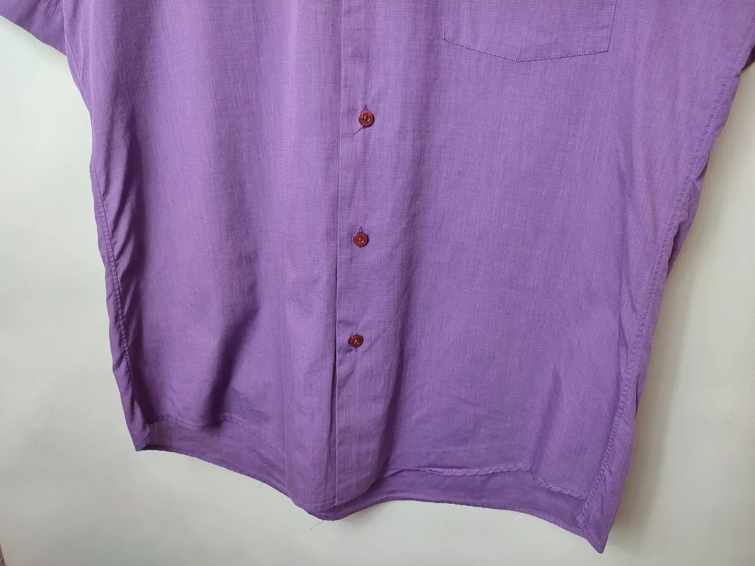 Designer × Kenzo × Vintage Kenzo Homme Purple Short sleeve button shirt Size US M / EU 48-50 / 2 - 7 Thumbnail