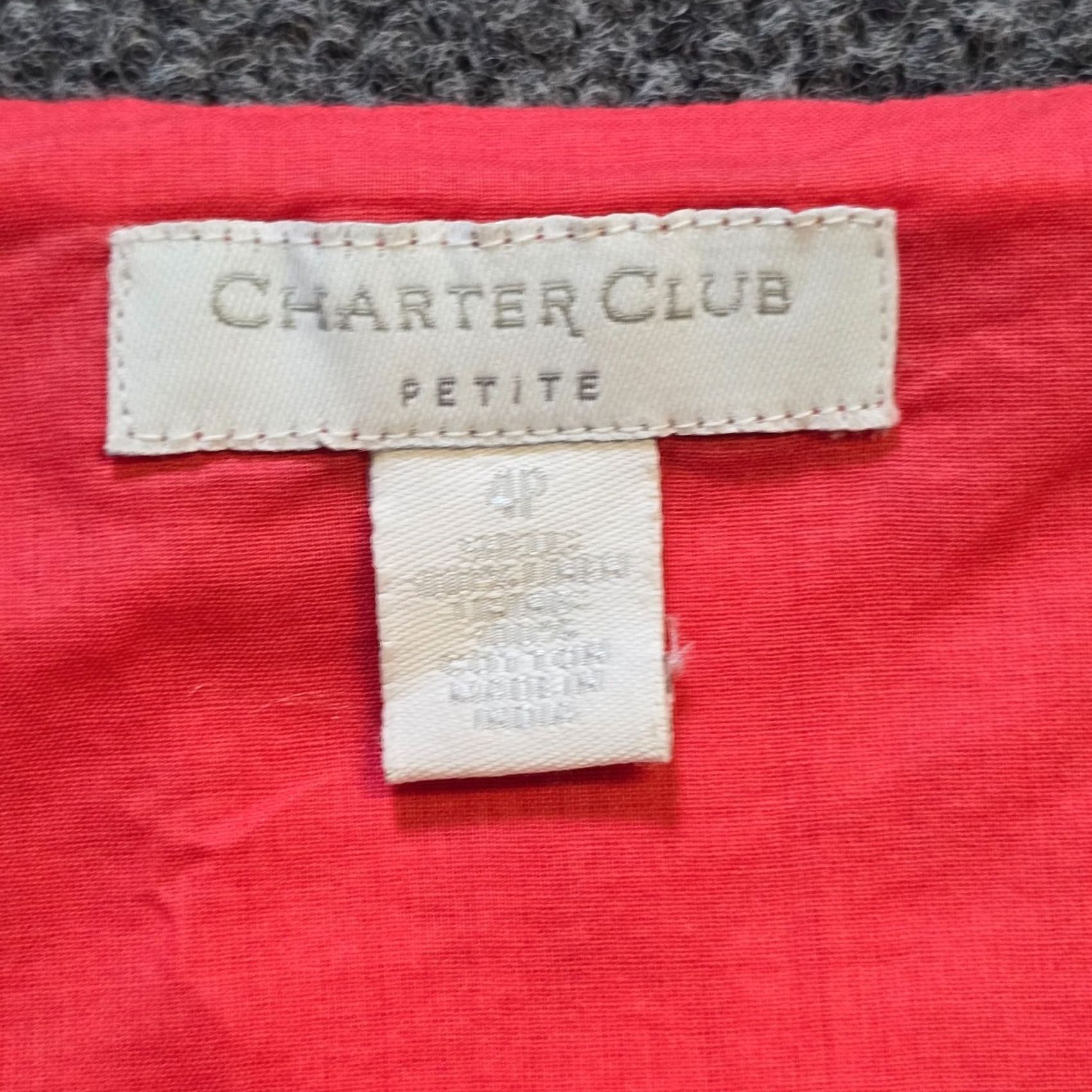 Charter Club Charter Club Dress Womens Size 4P Petite Pink Beaded Linen Sheath Coastal Cruise Beach V-Neck Sleeveless Zip Lined Short Dress Mens? Size S / US 4 / IT 40 - 5 Thumbnail