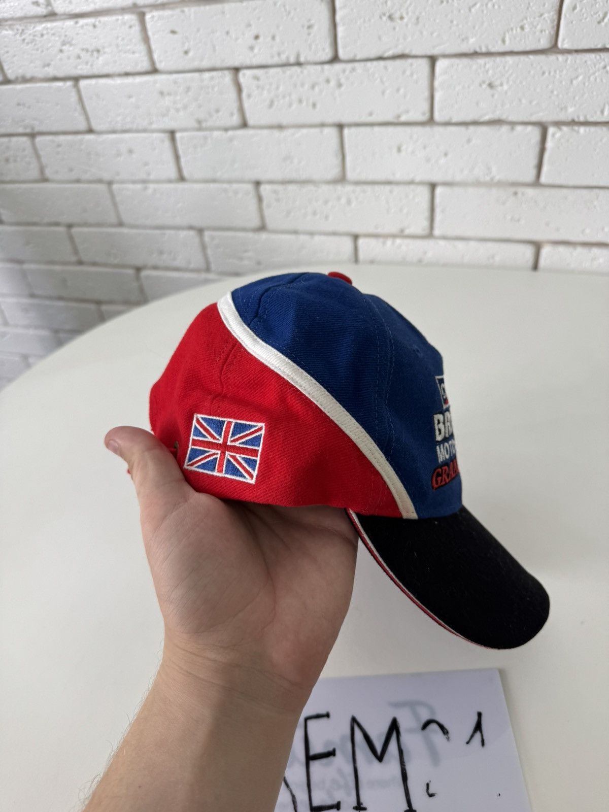 Vintage British Motorcycle Grand Prix cap hat Size ONE SIZE - 3 Thumbnail