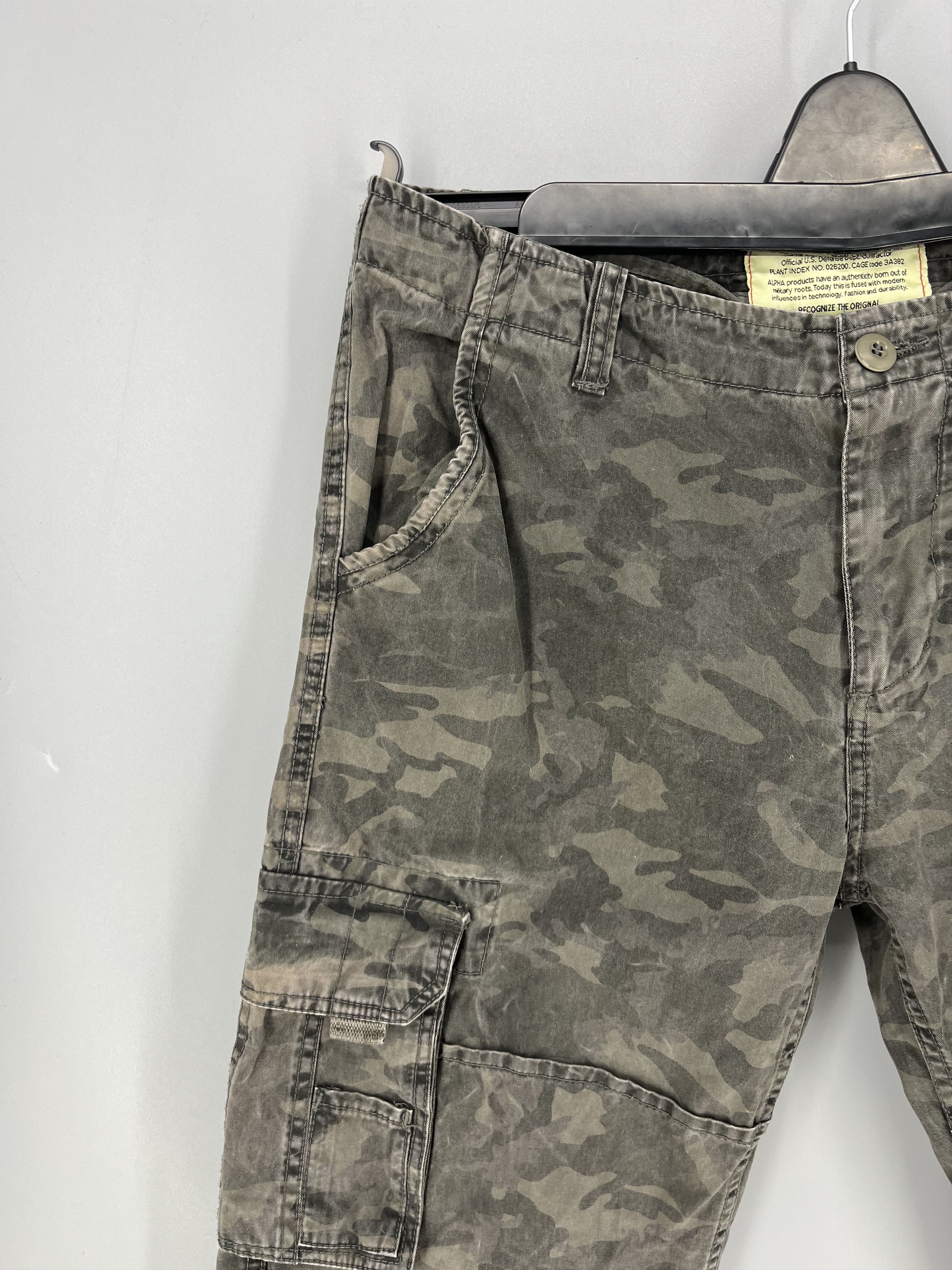 Alpha Industries VTG Alpha Industries Cargo Camouflage Military Outdoor Size US 34 / EU 50 - 2 Thumbnail