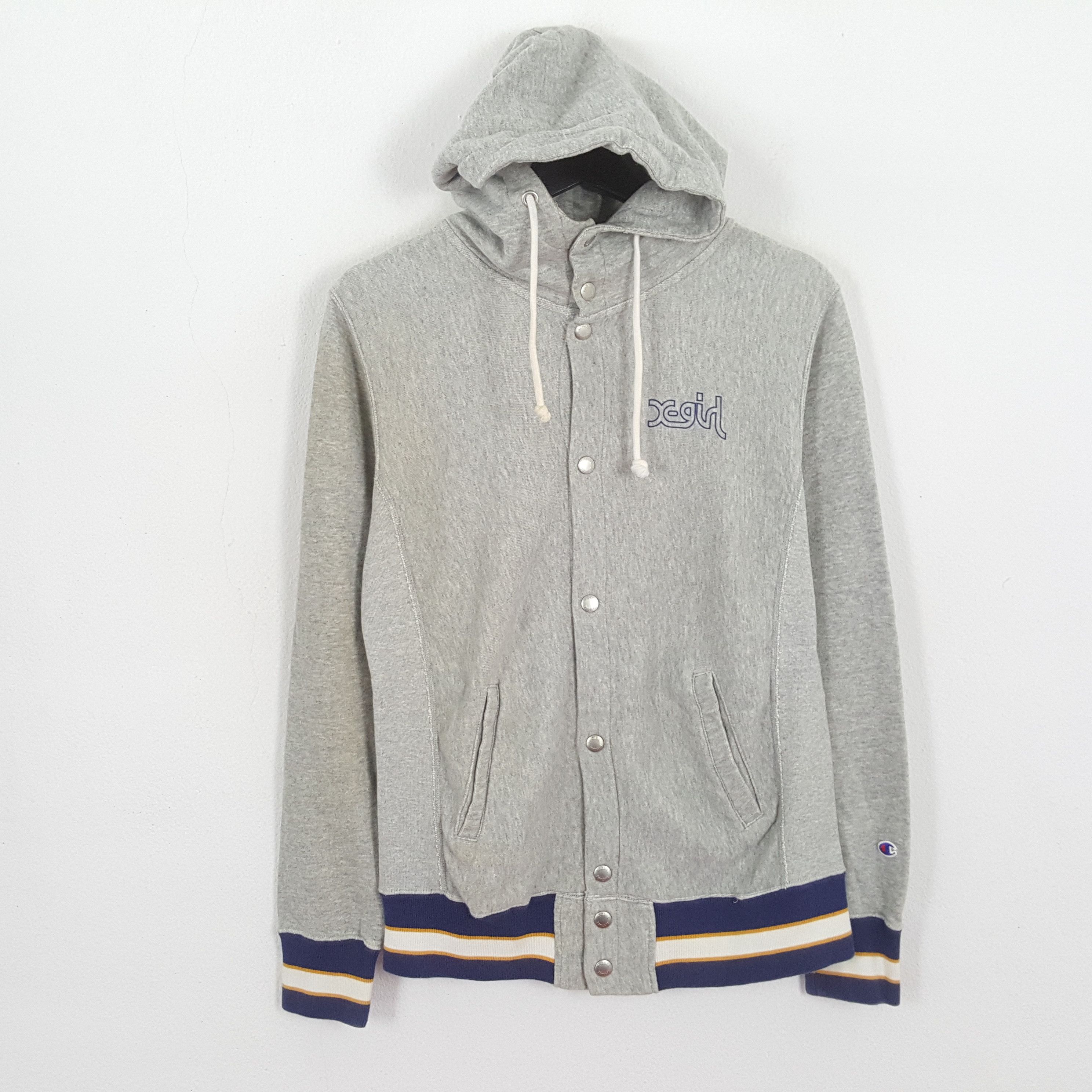 Champion × Japanese Brand × Vintage CHAMPION X XGIRL ATHLETICS Big Logo Design Jacket Hoodies Size US S / EU 44-46 / 1 - 3 Thumbnail