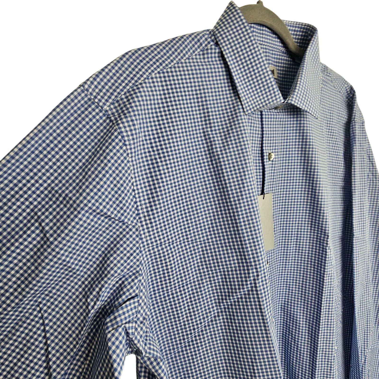 Kenneth Cole Unlisted Kenneth Cole Dress Shirt XL Gingham Slim Fit Career Size US XL / EU 56 / 4 - 5 Thumbnail