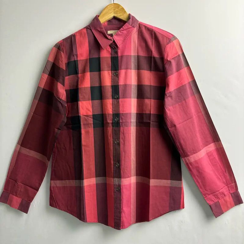 Burberry Burberry Color Blocked Long Sleeve Shirt Size US M / EU 48-50 / 2 - 1 Thumbnail