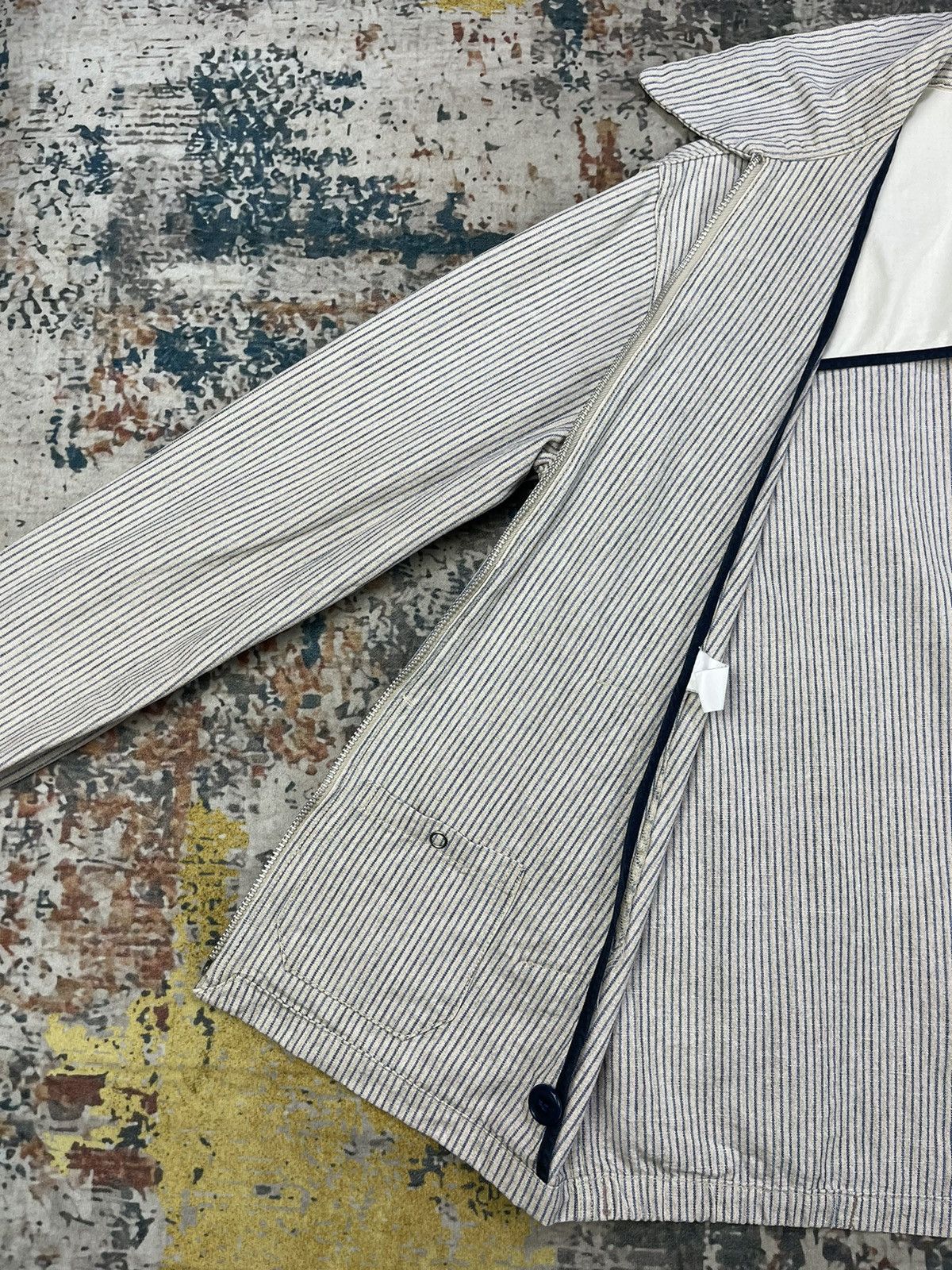 Blue Blue Japan Vtg Blue Blue Japan Hickory Stripe Work Jacket Size US XS / EU 42 / 0 - 10 Thumbnail