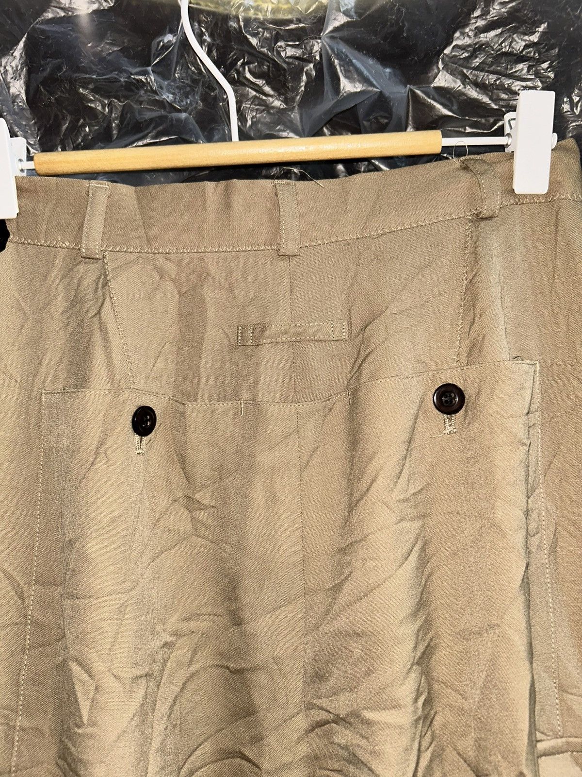 Jean Paul Gaultier Femme Monkey Bondage Multipocket Punk Wool Pants Size 26" / US 2 / IT 38 - 9 Thumbnail