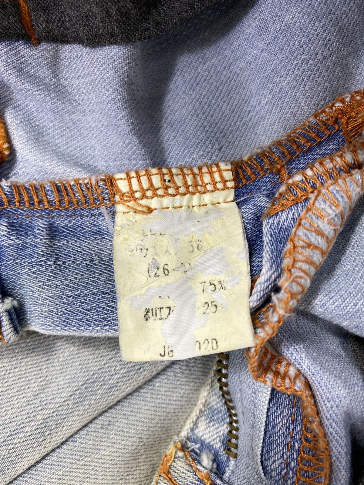 Japanese Brand × Jean Brappers Flare Blue Wash Jeans - J1049 Size 26" / US 2 / IT 38 - 10 Thumbnail