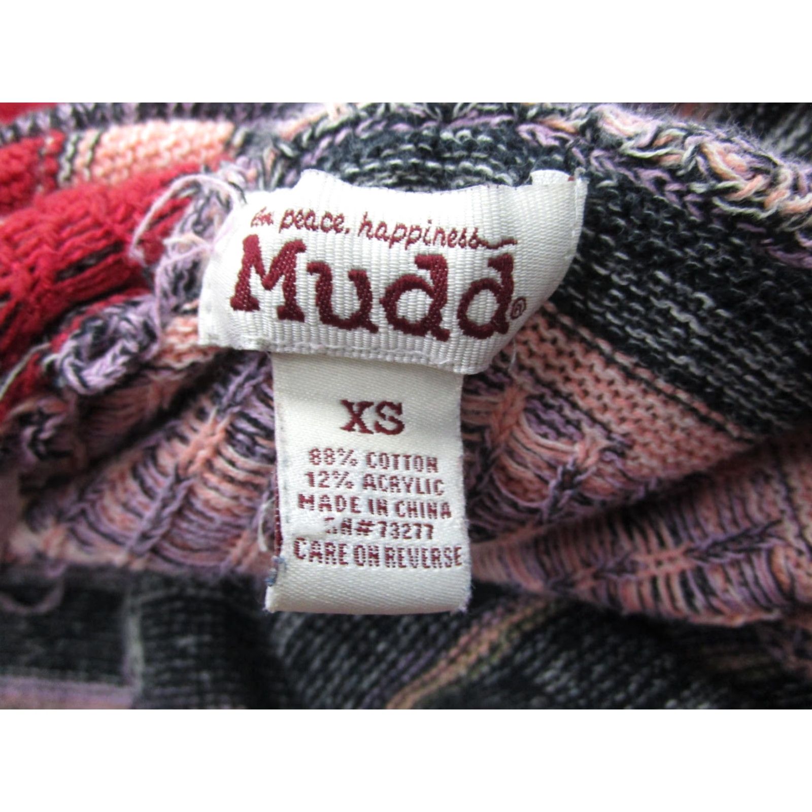 Bell VINTAGE Mudd Cardigan Sweater Juniors XS y2k 2000s Hooded Bell Sleeve Aztec Boho Tribal Size XS / US 0-2 / IT 36-38 - 6 Thumbnail