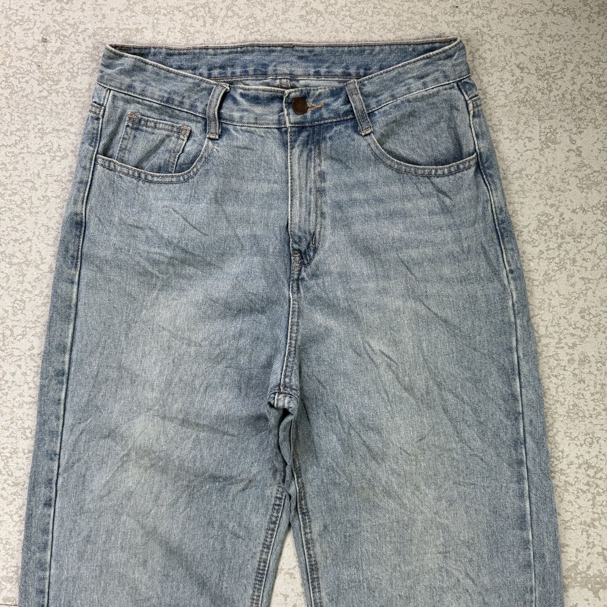 If Six Was Nine 💥Baggy💥 Ripped Blue Washed Jean - bdp0055 Size US 29 - 3 Thumbnail