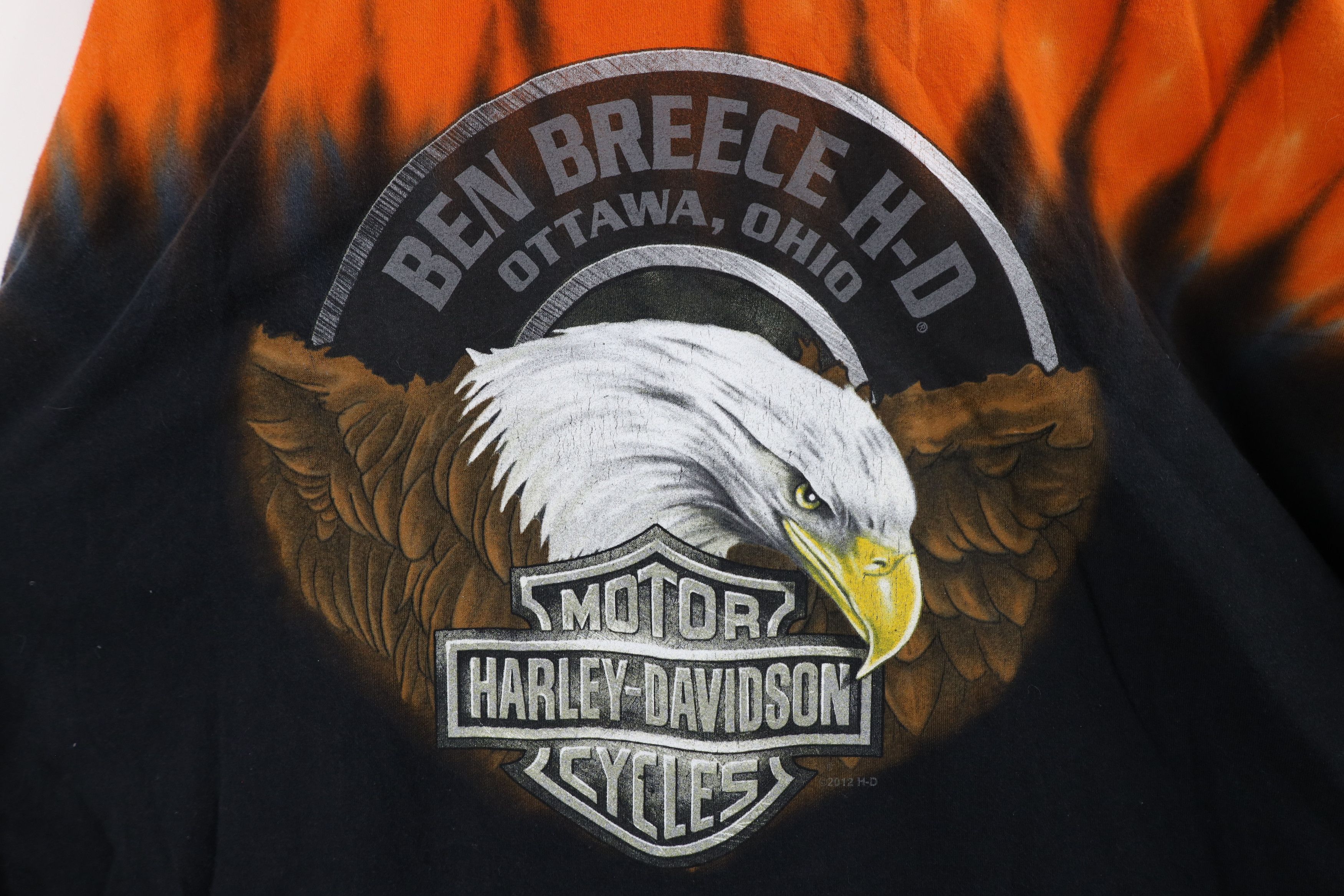 Harley Davidson × Vintage Vintage Y2K Harley Davidson Wash Eagle Long Sleeve T-Shirt Size US XXL / EU 58 / 5 - 10 Thumbnail