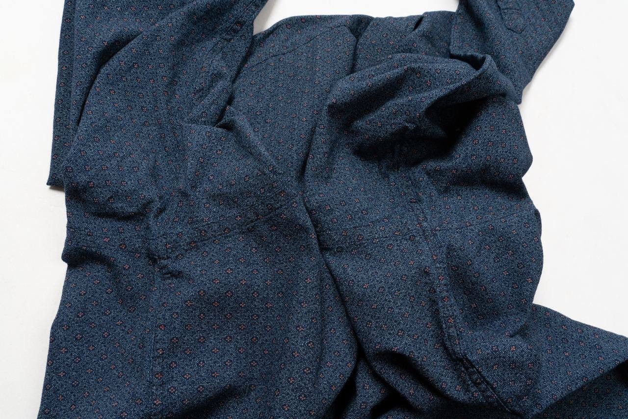 Tommy Hilfiger 🔵TOMMY HILFIGER Real Indigo Flower Print Button Down Shirt Size US XXL / EU 58 / 5 - 13 Thumbnail