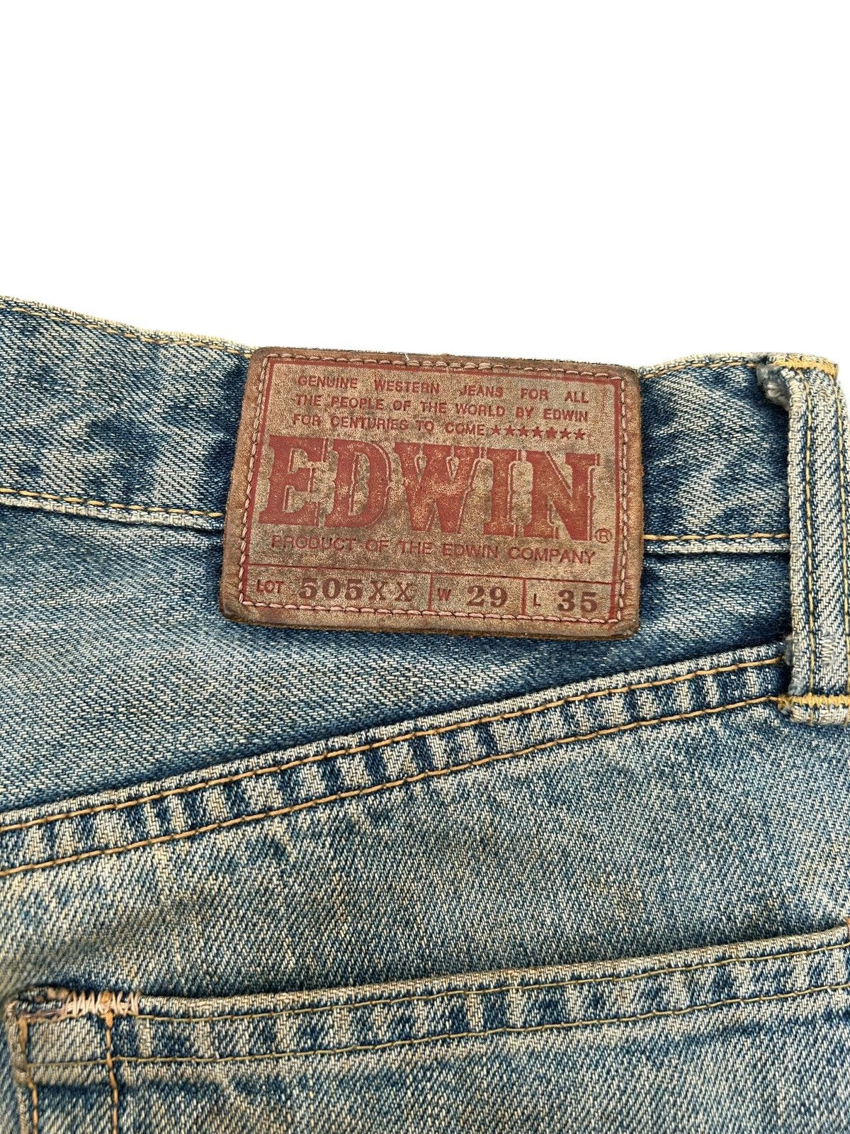 Kapital Vintage Edwin 505xx Selvedge Patina Dirty Denim jeans Size US 29 - 11 Thumbnail
