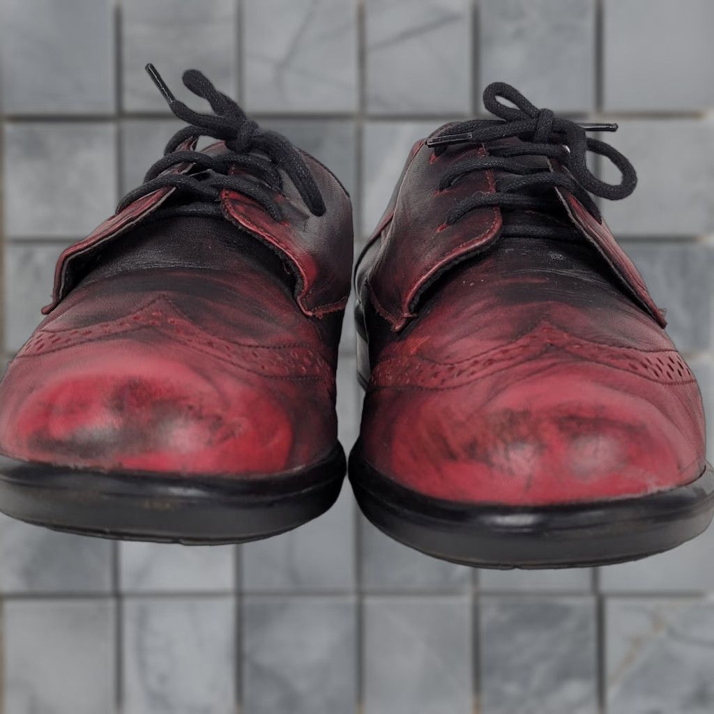 Vintage VINTAGE Naot Footwear Lako Volcanic Red Leather Oxfords Women EU 42 US 11 Flat Lace Up Oxford Shoes Red Leather) Size US 11 / IT 41 - 1 Thumbnail