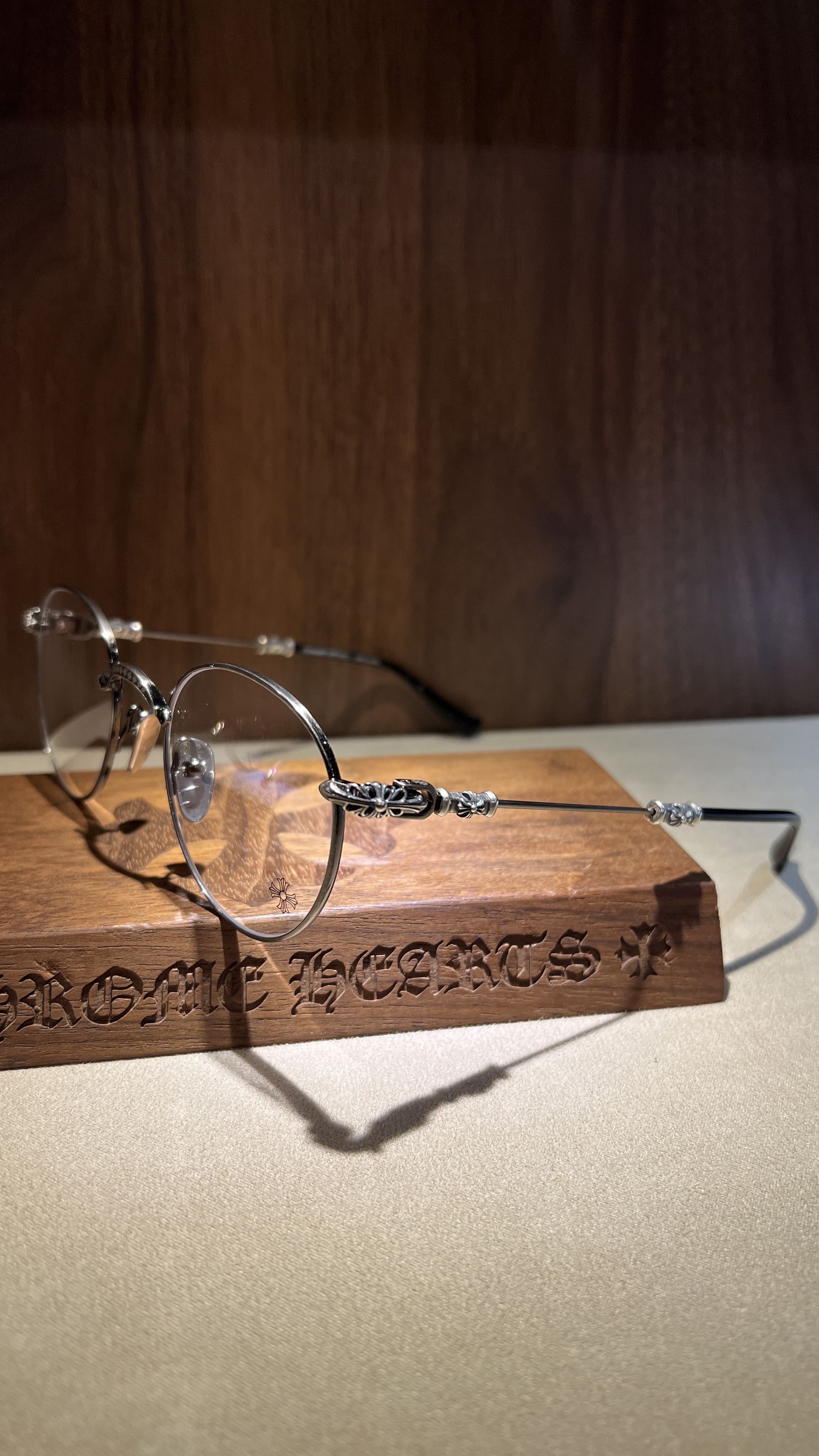 【Chrome Hearts】 Bubba-A Antique Silver Black Plastic Chrome Hearts CHROME HEARTS BUBBA-A Antique Silver-Black