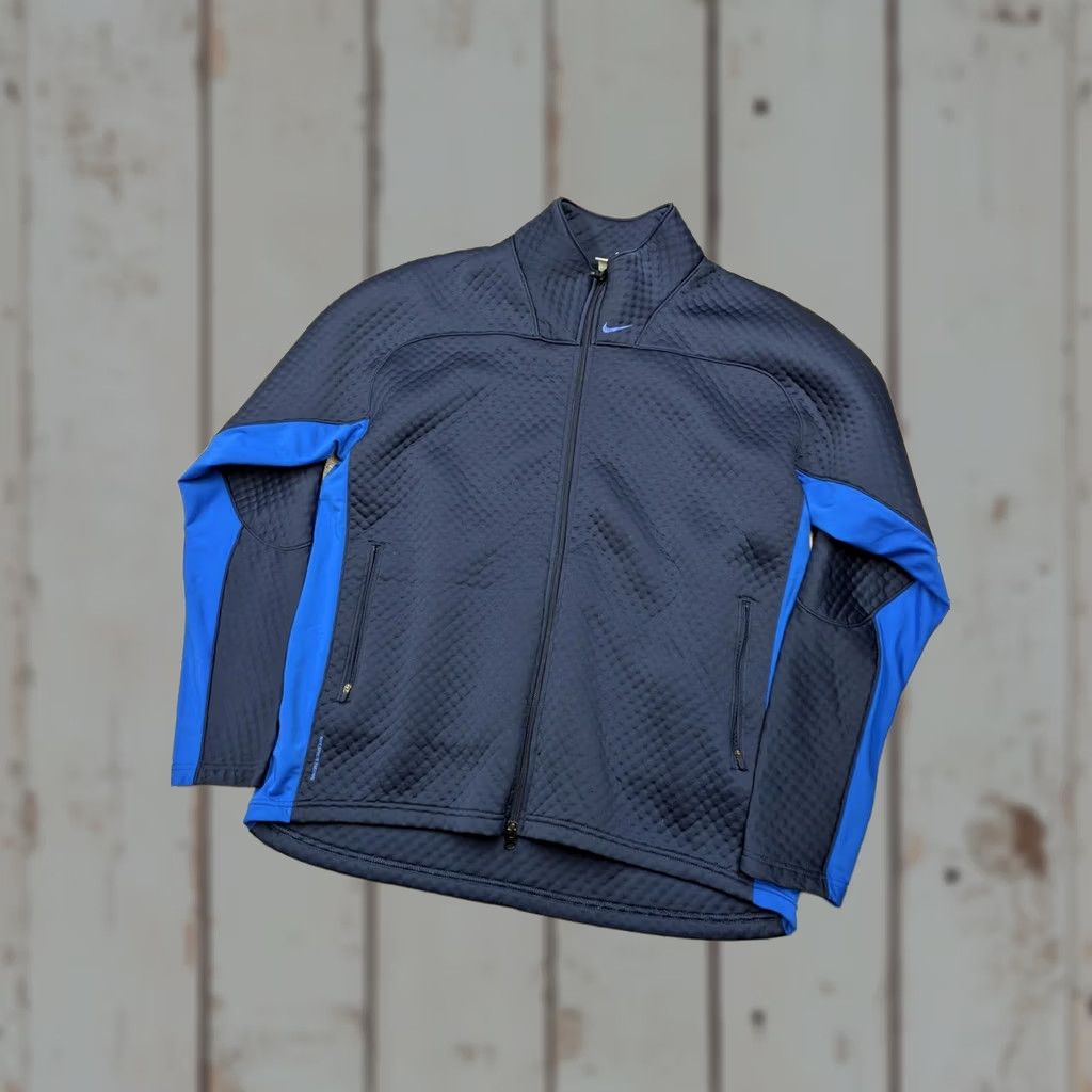 Nike Nike Sphere Thermal Jacket Mens L Blue Full Zip Running Softshell Track Jacket Size US L / EU 52-54 / 3 - 1 Thumbnail