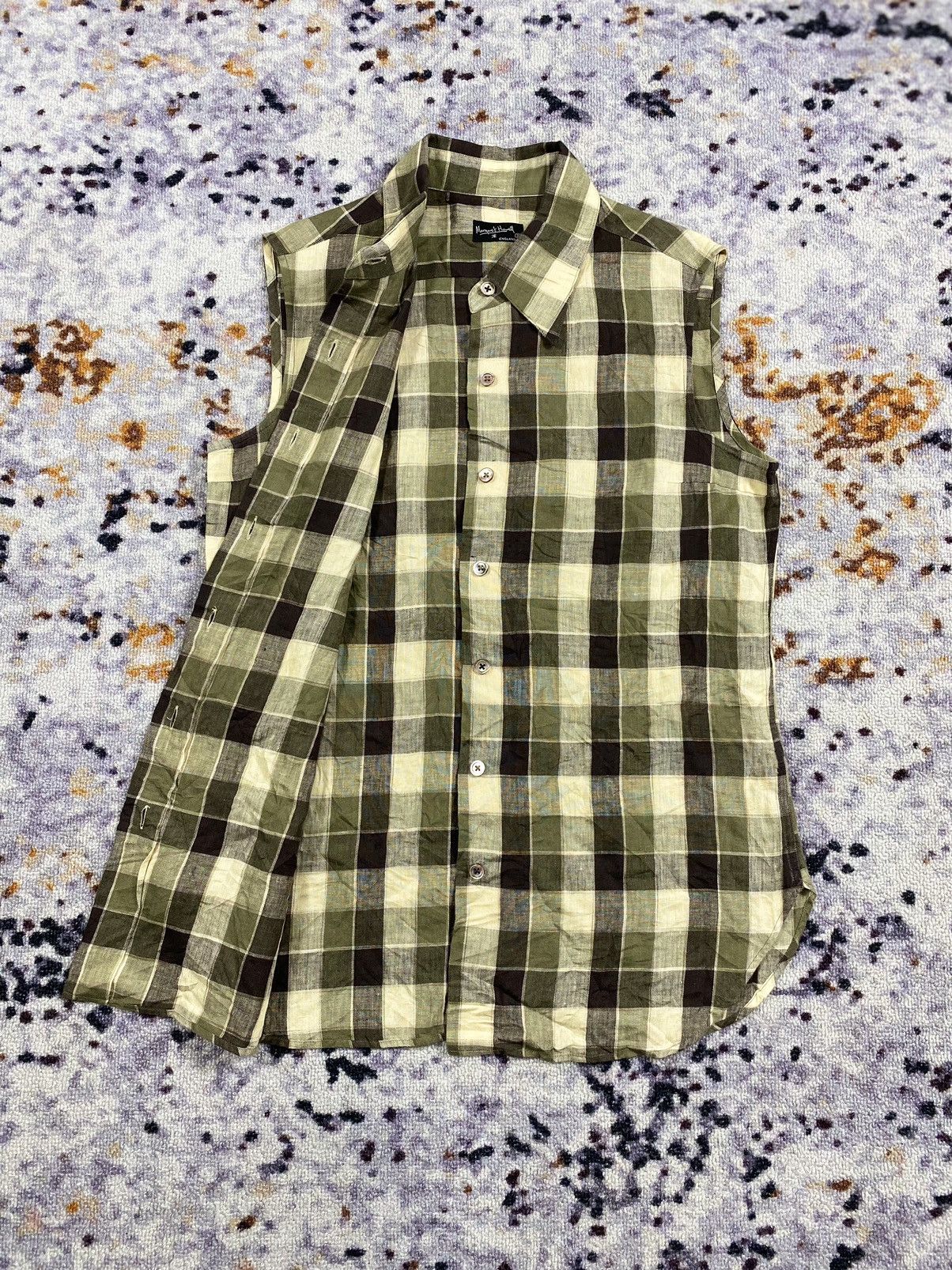 Margaret Howell × Vintage Margaret Howell vest flanel button up shirt Size US M / EU 48-50 / 2 - 2 Thumbnail