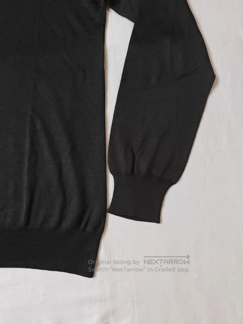 Hermes Hermes High-necked silk cashmere knitted sweater, dark gre Size US XL / EU 56 / 4 - 6 Thumbnail