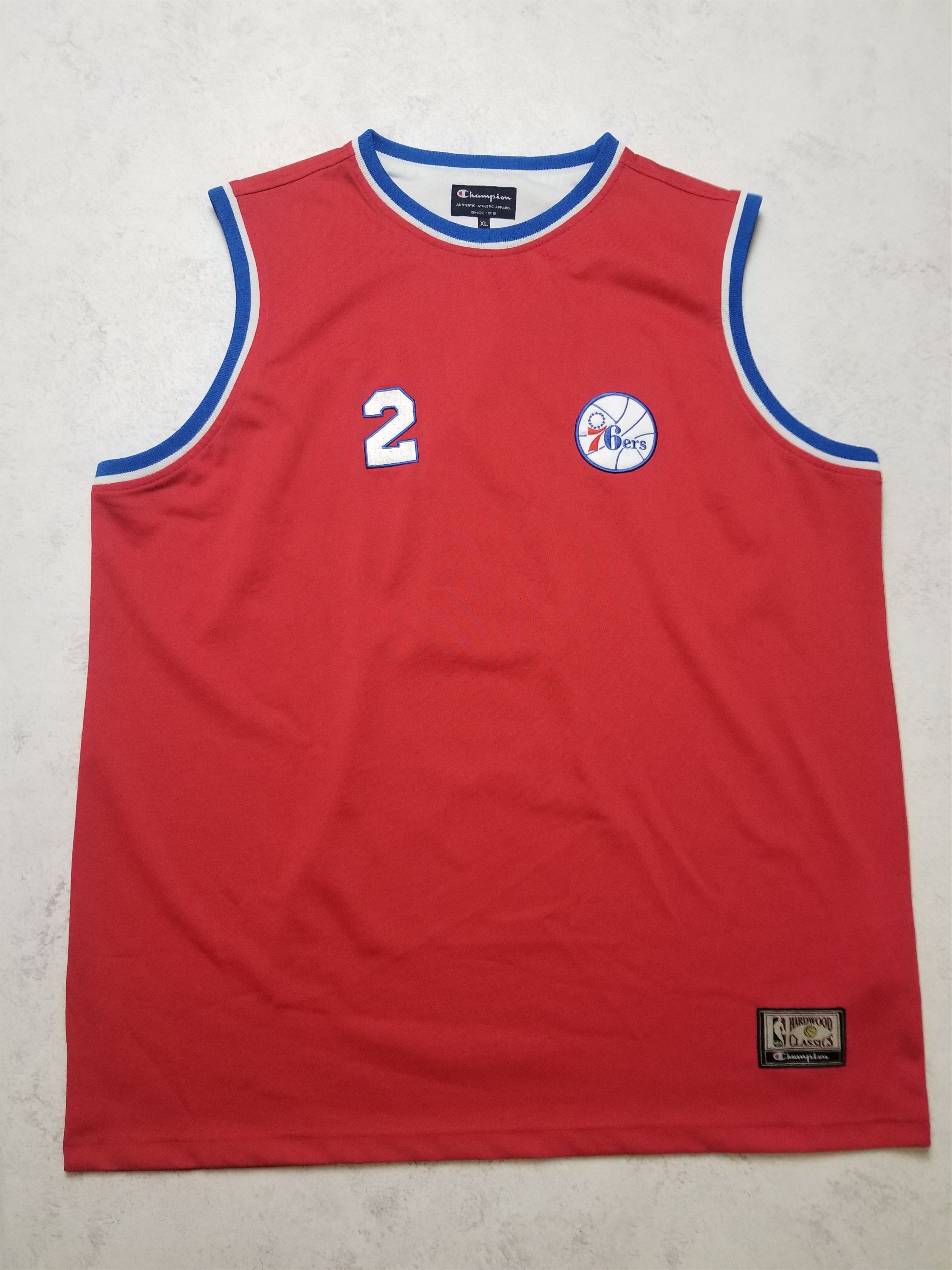 Champion Moses Malone Philadelphia 76ers NBA Hardwood Classics Shirt Size US XL / EU 56 / 4 - 2 Thumbnail