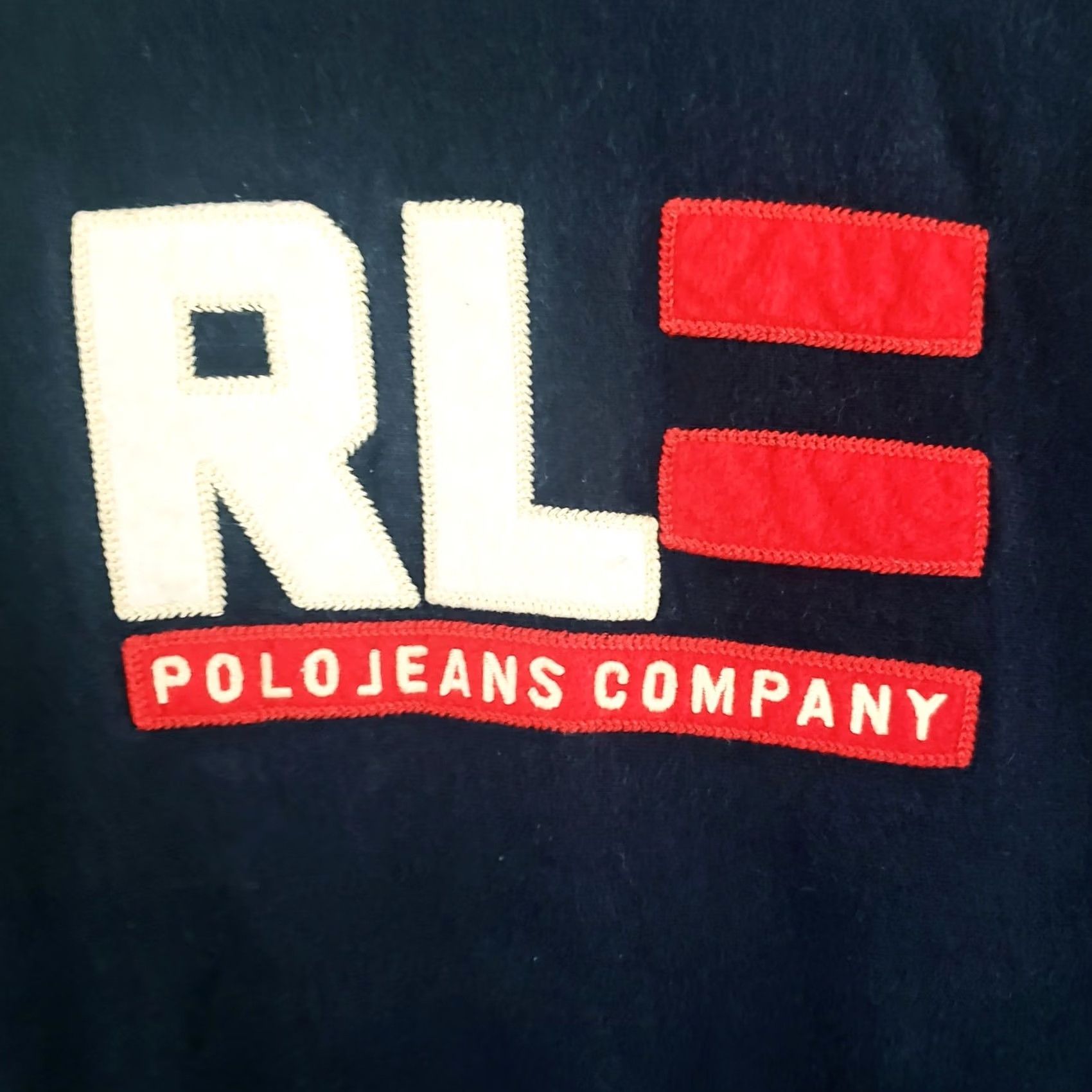 Vintage VINTAGE Polo Jeans Company Sweatshirt Crewneck Navy Blue 90s Mens Large Embroidered Logo Chest Comfort Fleece All Seasons Classic Designer Sportswear Size US L / EU 52-54 / 3 - 4 Thumbnail