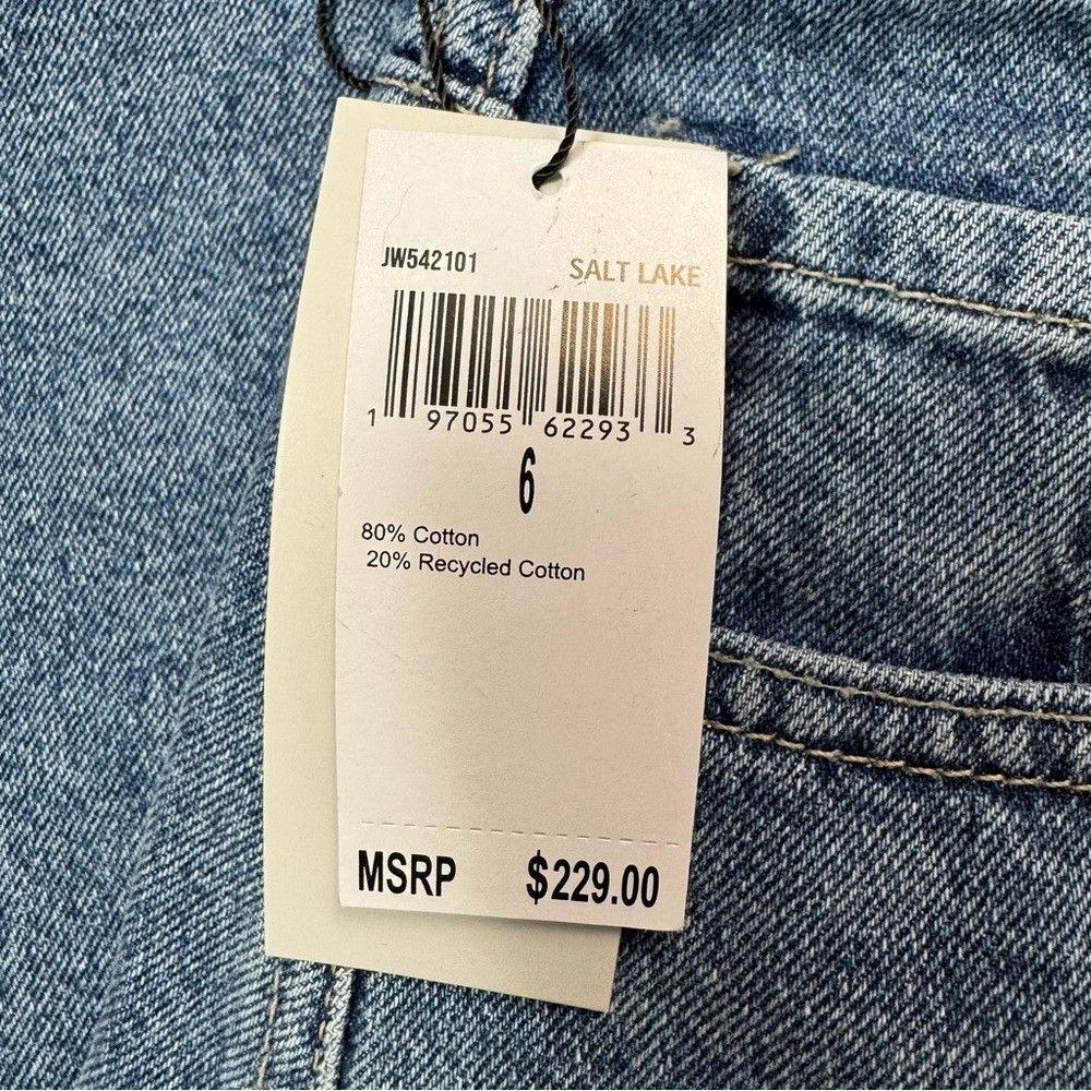 Jason Wu NWT New $229 Jason Wu High Waist Ankle Relaxed Barrel Jeans Size 28" / US 6 / IT 42 - 7 Thumbnail