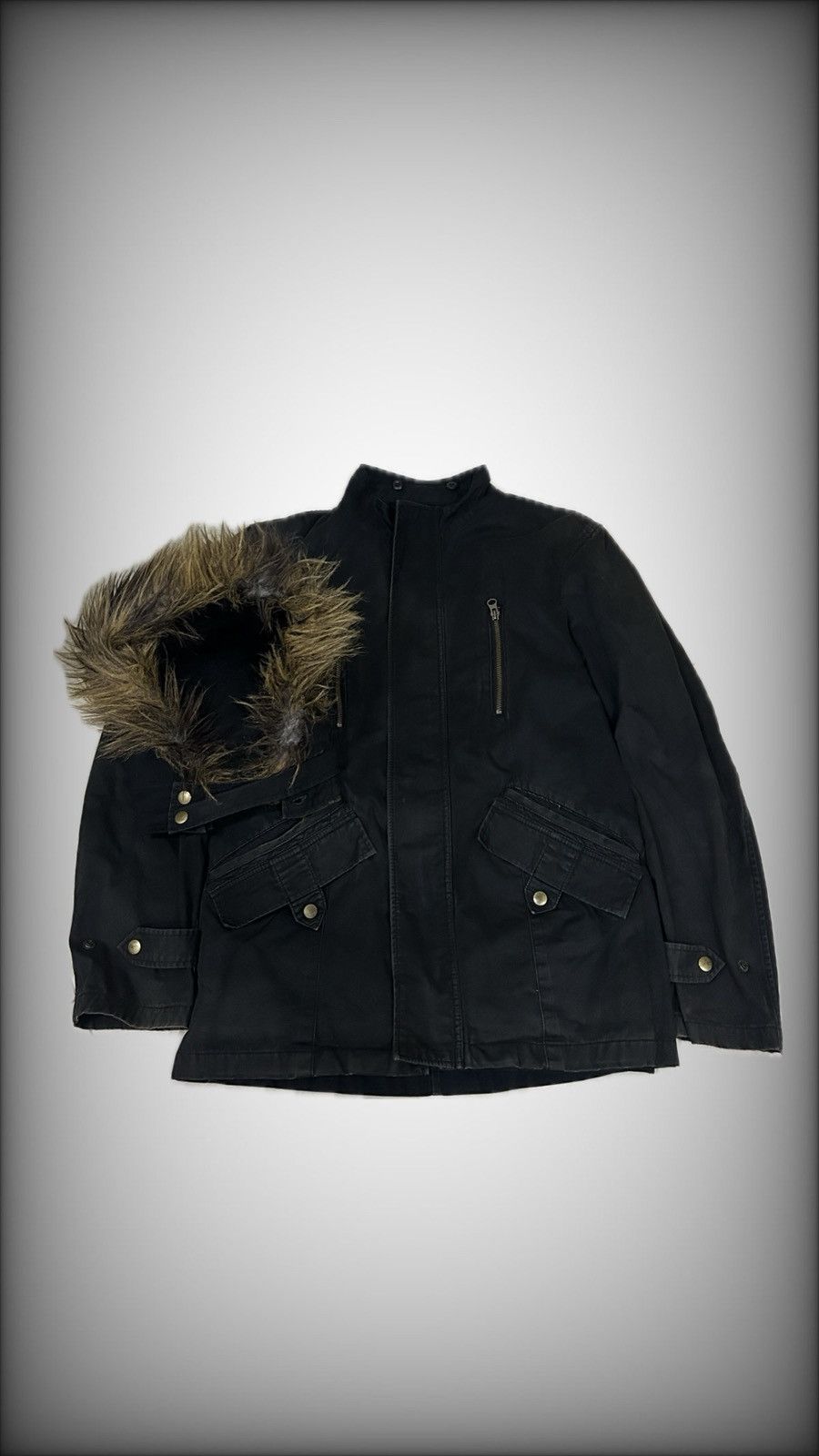 PPFM PPFM Jacket With Detachable Fur Hood Double zipper Size US M / EU 48-50 / 2 - 2 Thumbnail