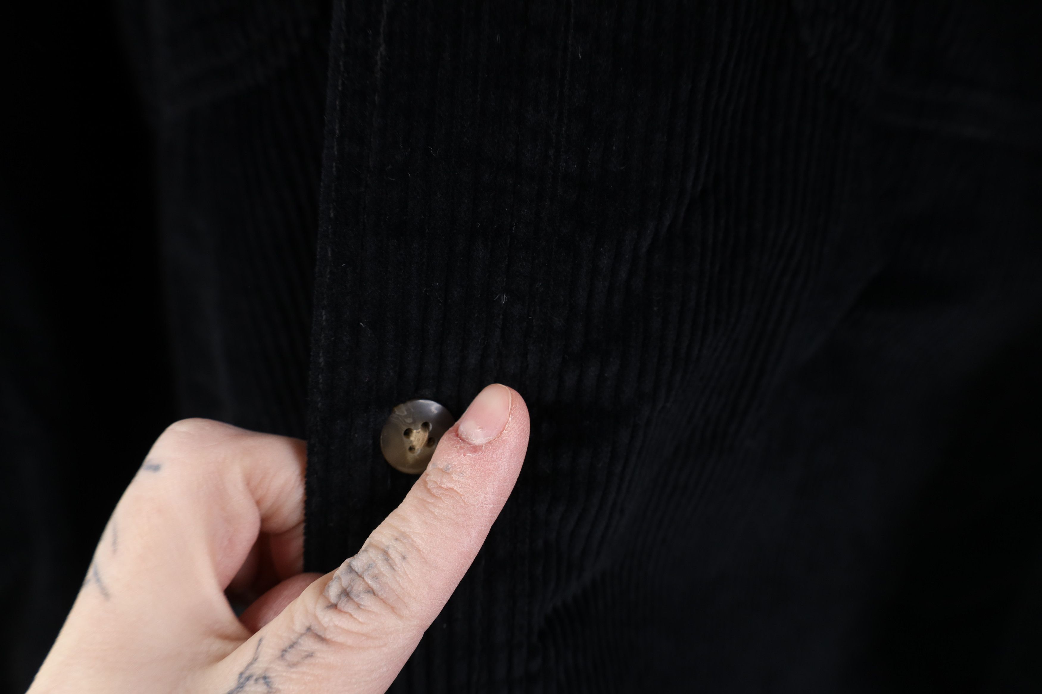 Vintage Vintage 90s Y2K Streetwear Button Shirt Jacket Black Size US L / EU 52-54 / 3 - 4 Thumbnail