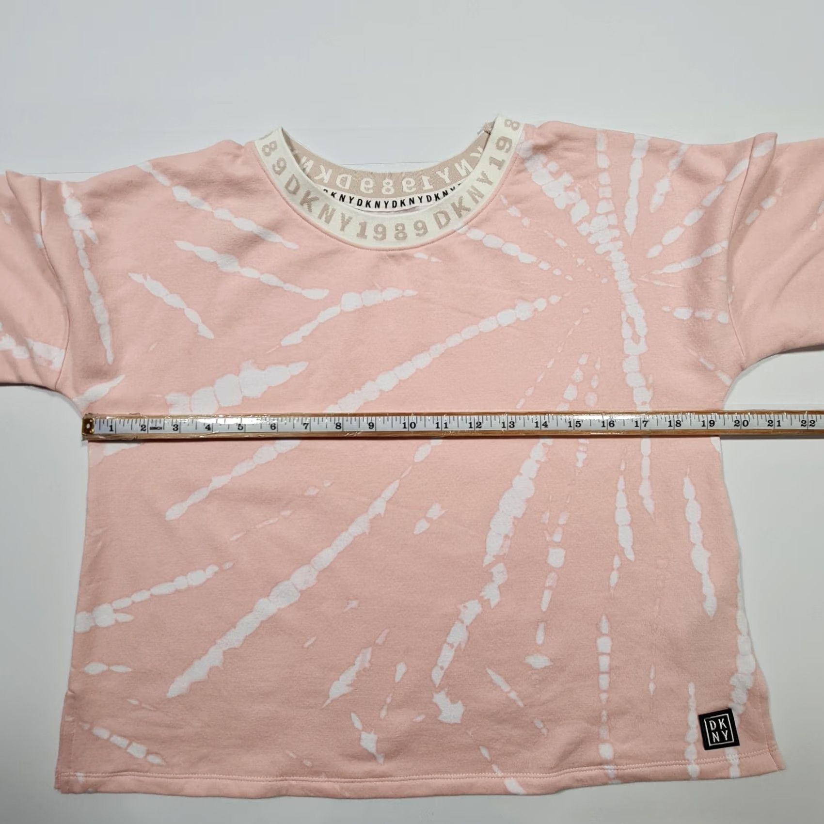 DKNY DKNY Womens Pyjama Top Pink Small Crew Neck Short Sleeves Logo Cotton Blend Jersey Sleepwear Tee Size S / US 4 / IT 40 - 6 Thumbnail