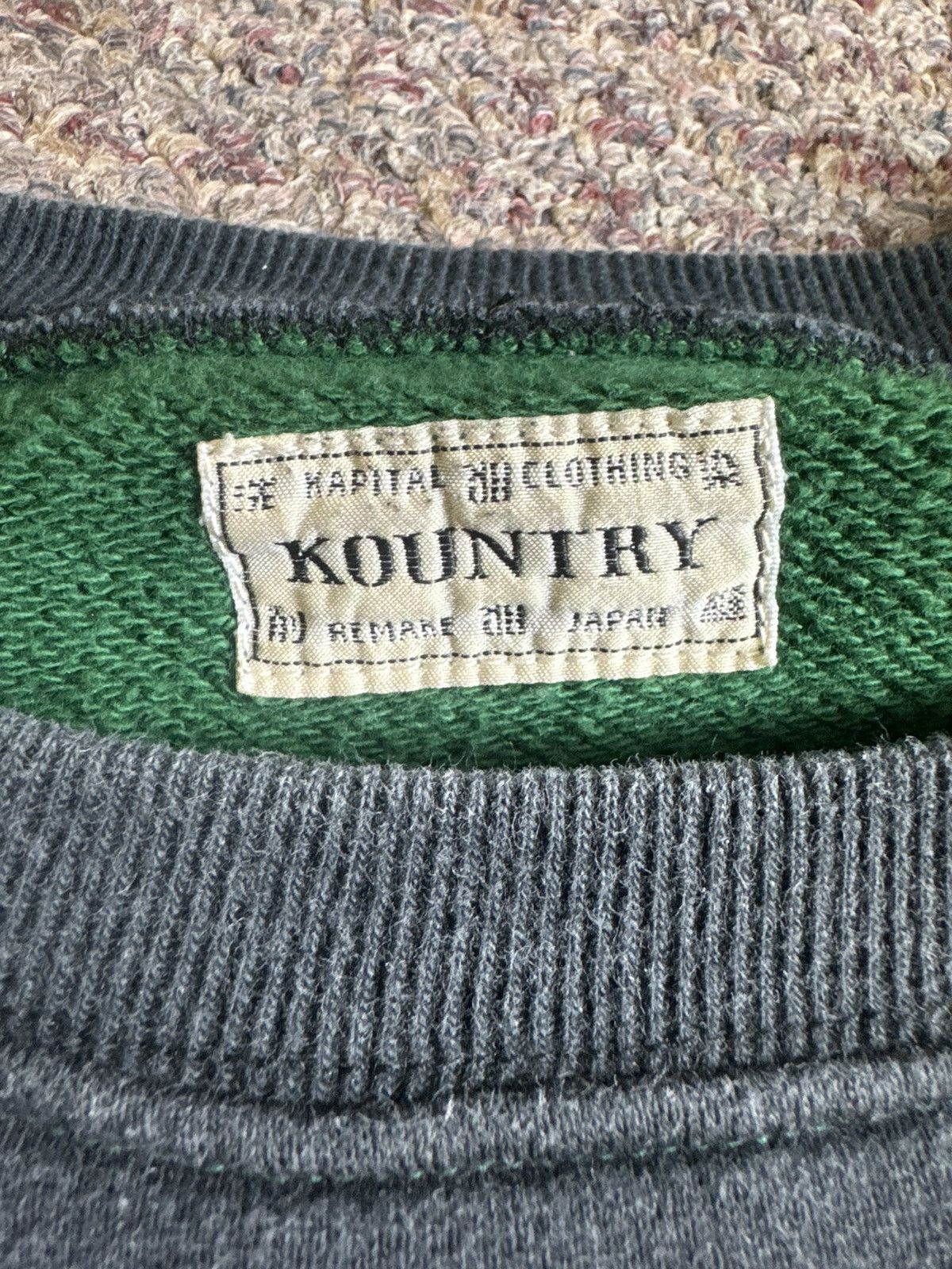 Kapital Kapital Skeleton Fleece Knit 2Tone Sweater Size US XL / EU 56 / 4 - 3 Thumbnail